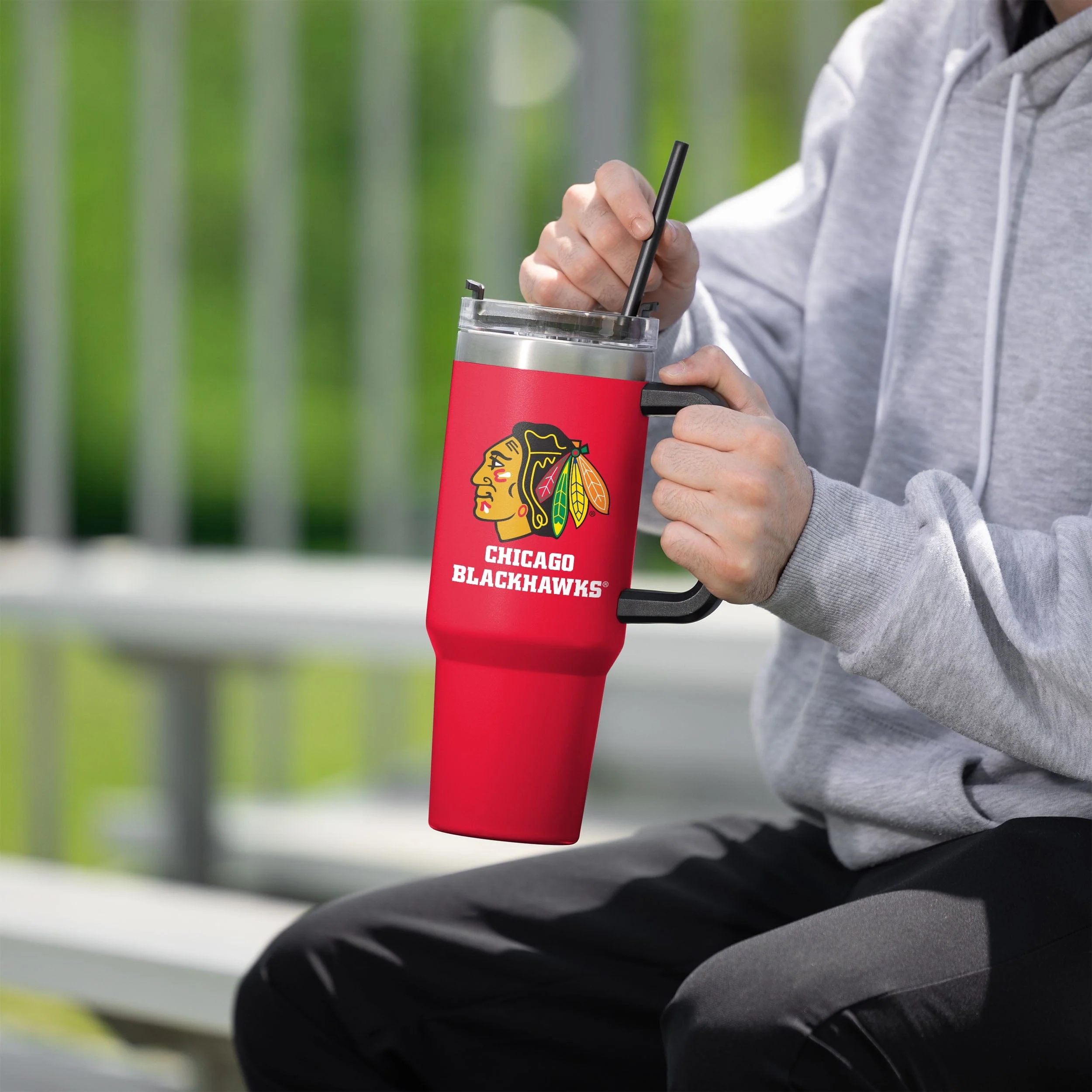Chicago Blackhawks 40 oz XL Tumbler - Image 4