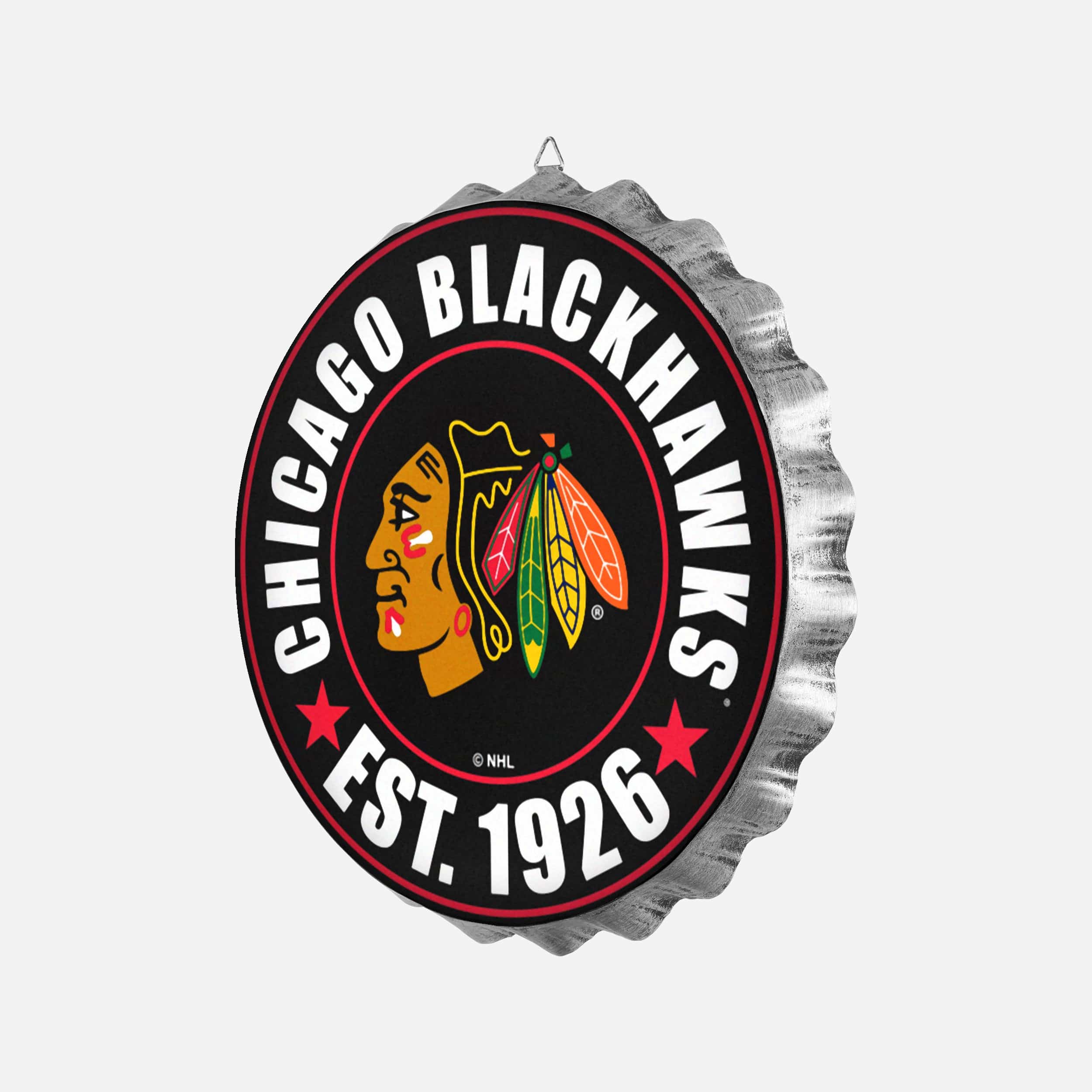 Chicago Blackhawks Bottle Cap Wall Sign - Image 2