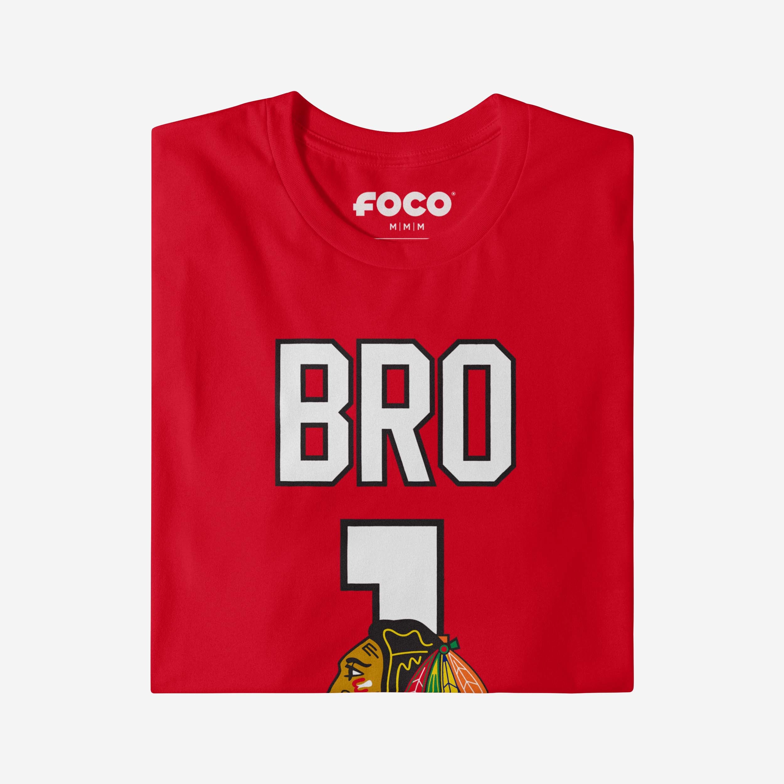 Chicago Blackhawks Number 1 Bro T-Shirt - Image 3