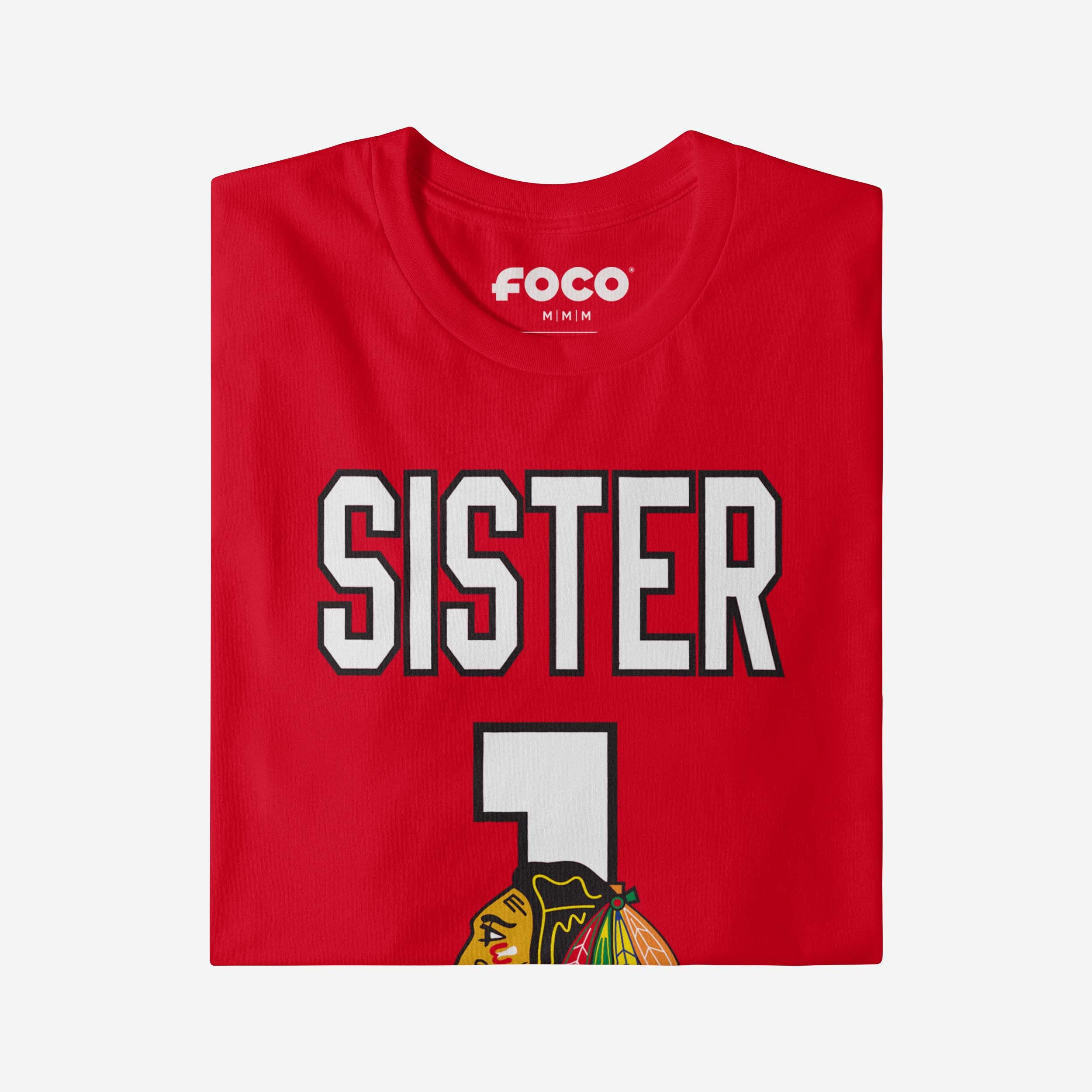Chicago Blackhawks Number 1 Sister T-Shirt - Image 3