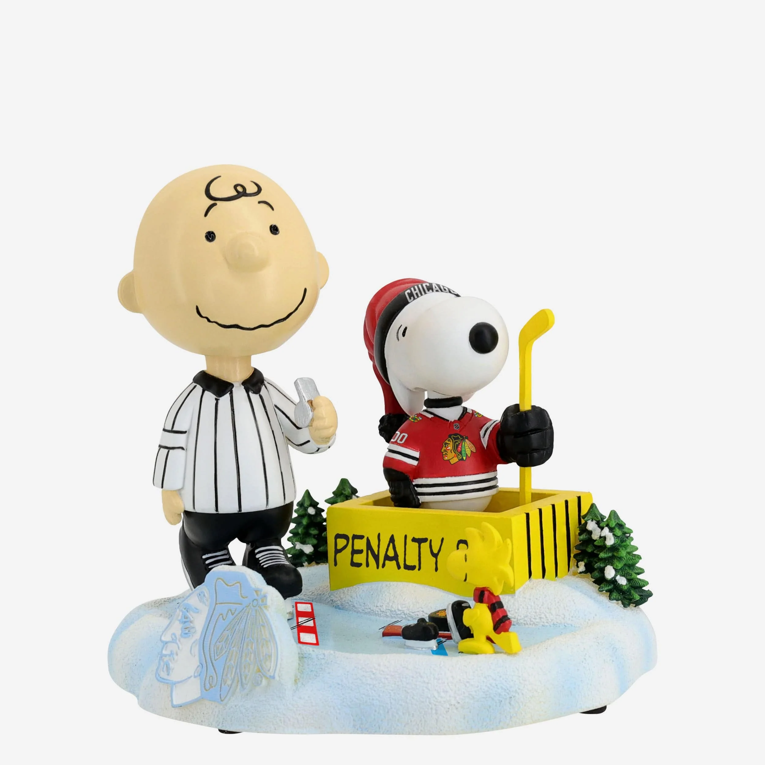 Chicago Blackhawks Peanuts Penalty Box Bobblehead - Image 5