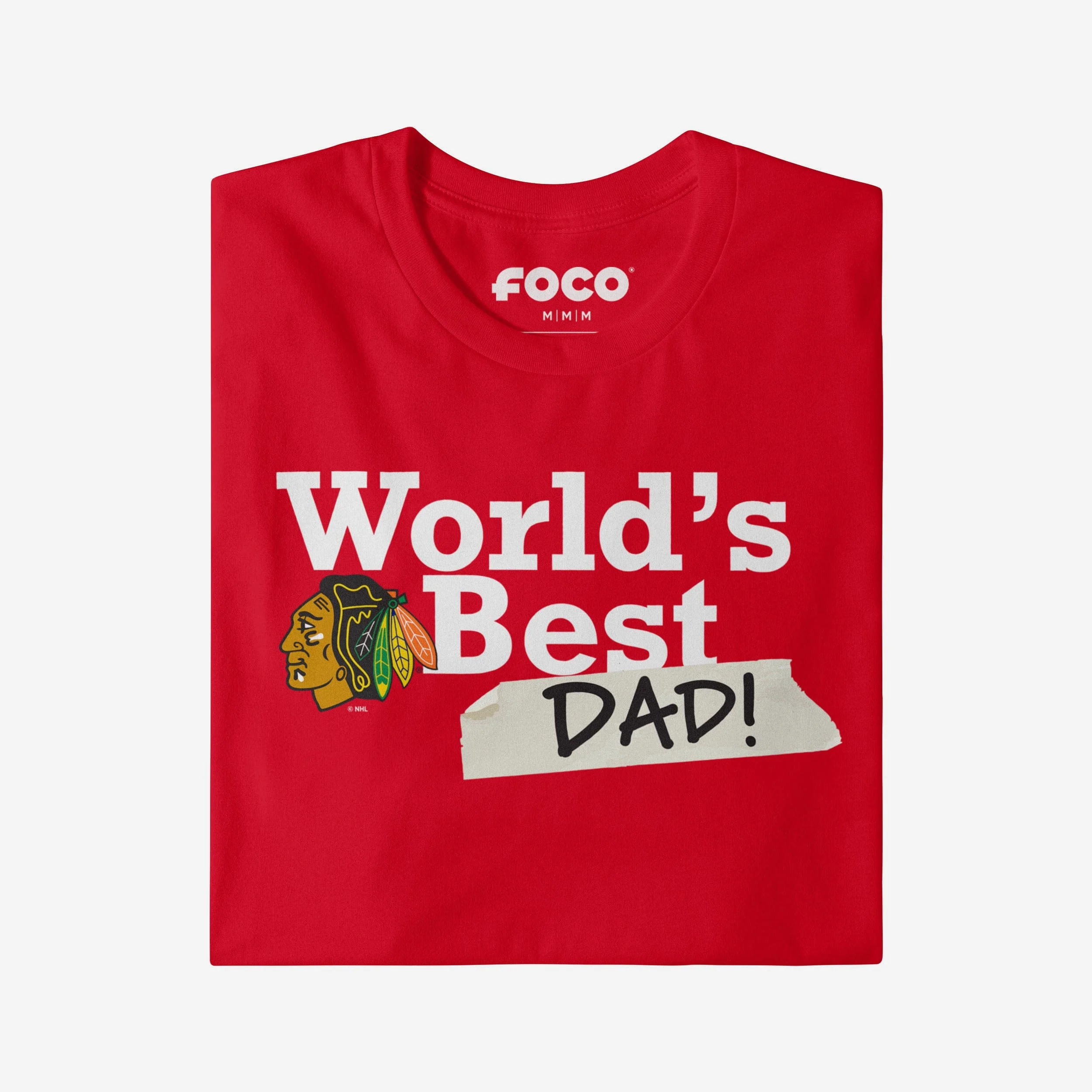 Chicago Blackhawks World's Best Dad T-Shirt - Image 3
