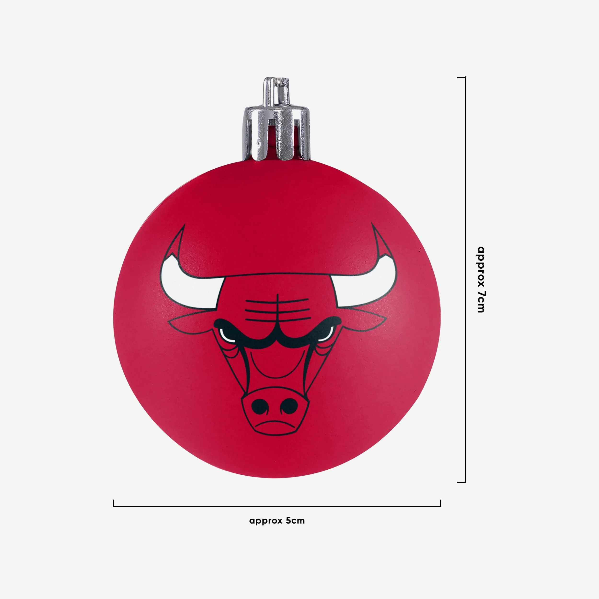 Chicago Bulls 12 Pack Plastic Ball Ornament Set - Image 3