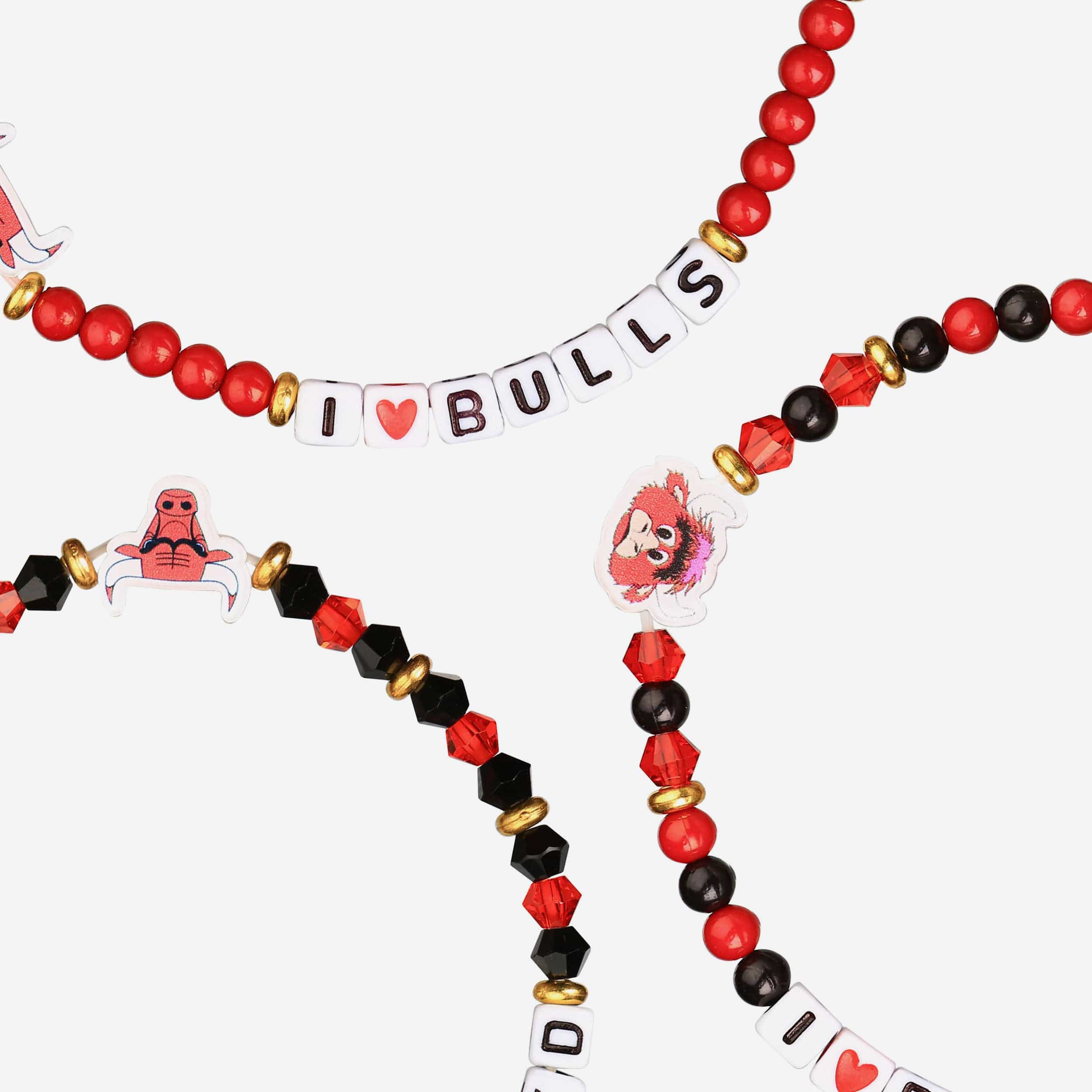 Chicago Bulls 3 Pack Friendship Bracelet - Image 2