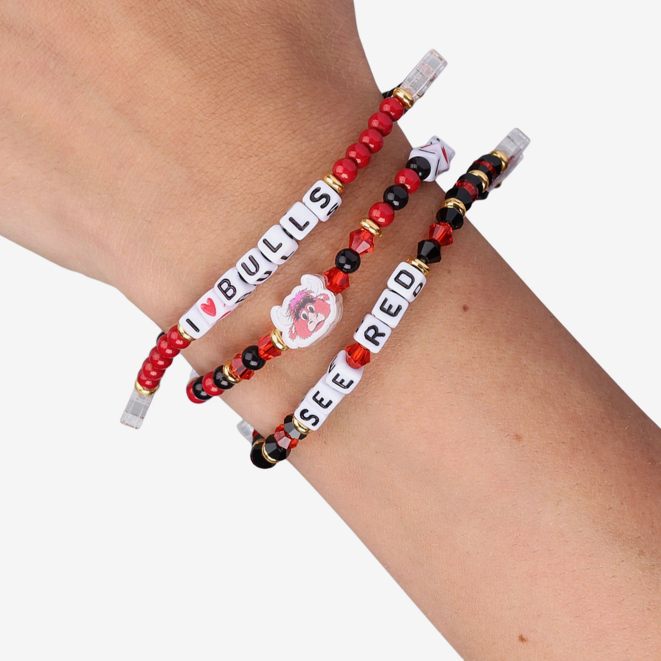 Chicago Bulls 3 Pack Friendship Bracelet - Image 4