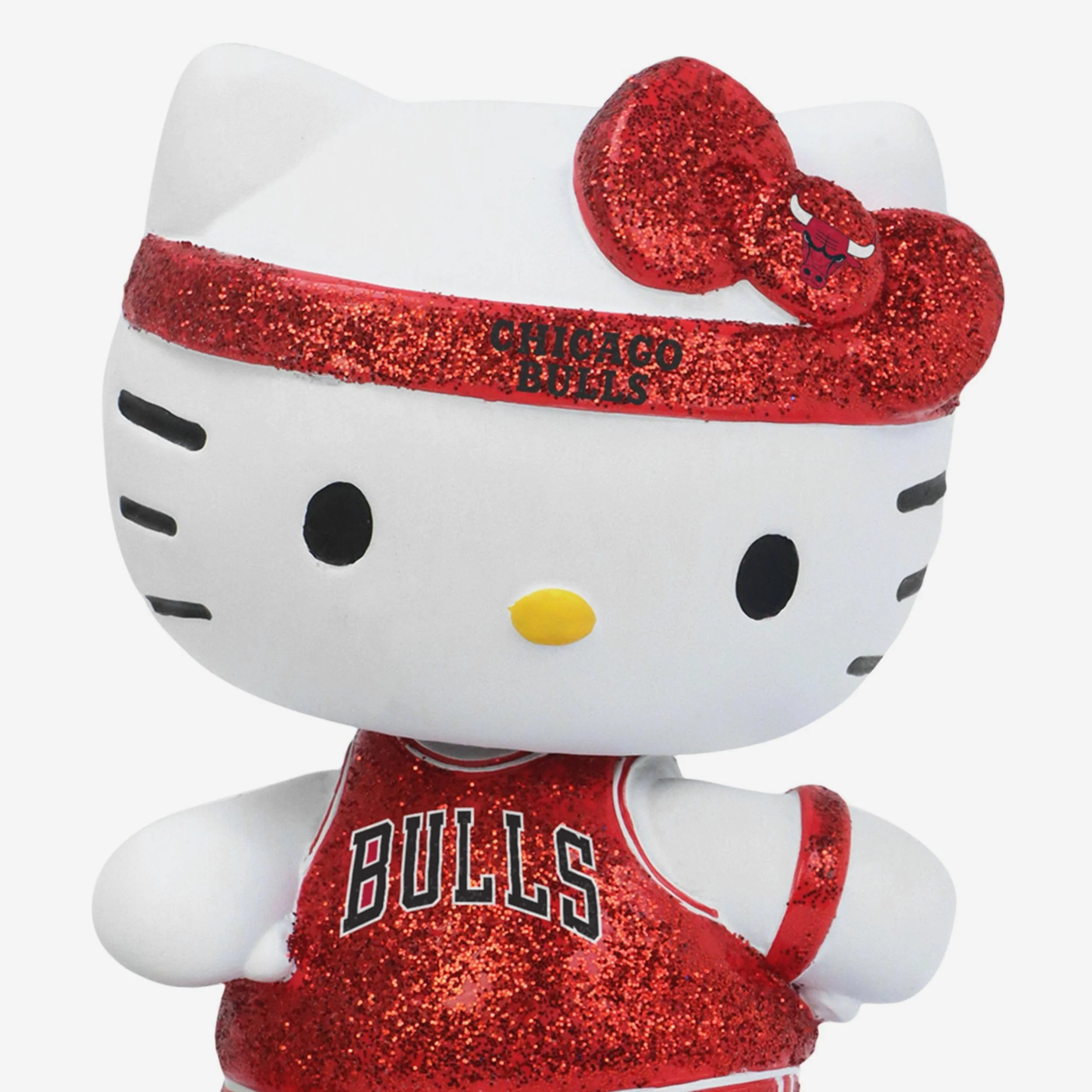 Chicago Bulls Hello Kitty® Glitter Mini Bobblehead - Image 2
