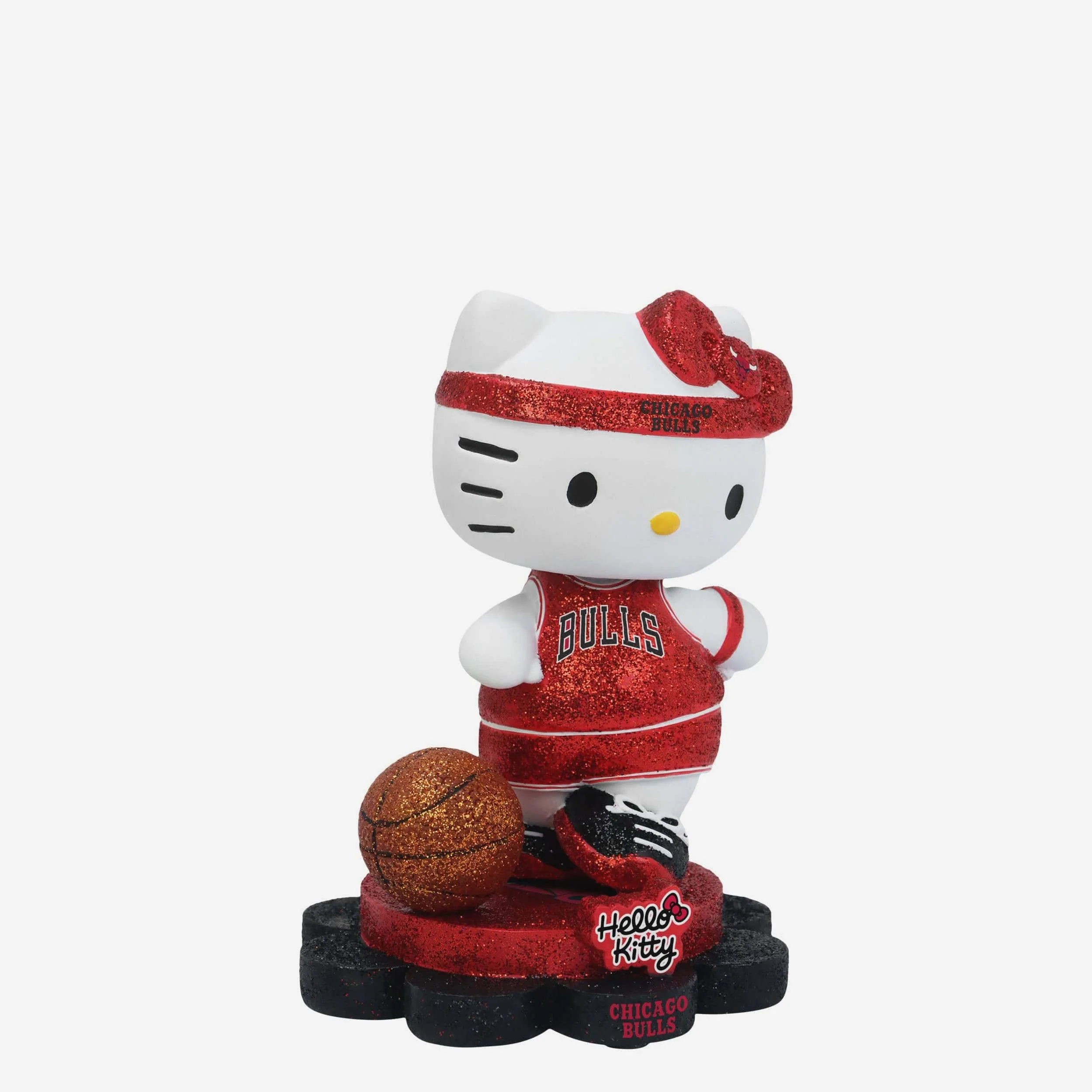 Chicago Bulls Hello Kitty® Glitter Mini Bobblehead - Image 4