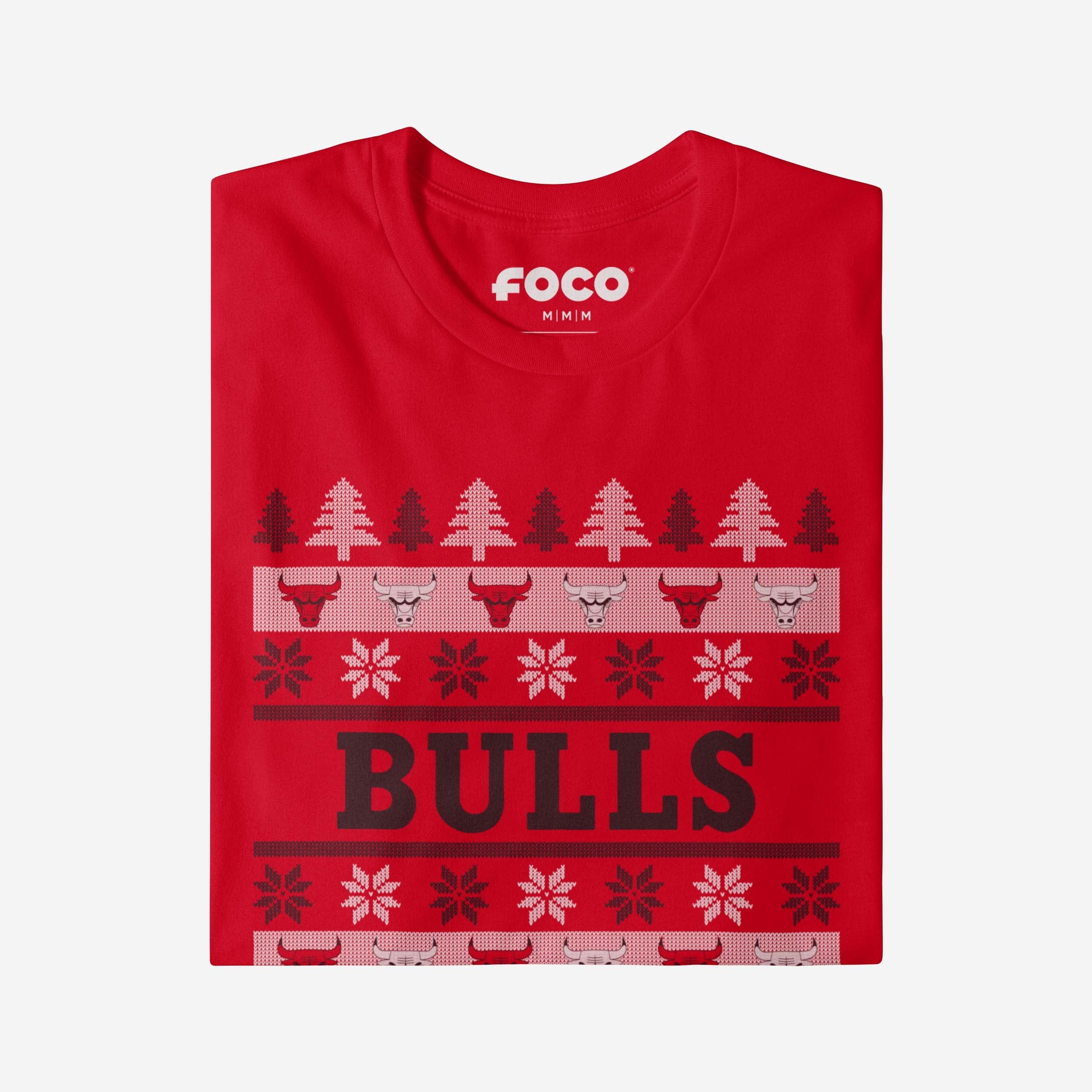 Chicago Bulls Holiday Sweater T-Shirt - Image 4