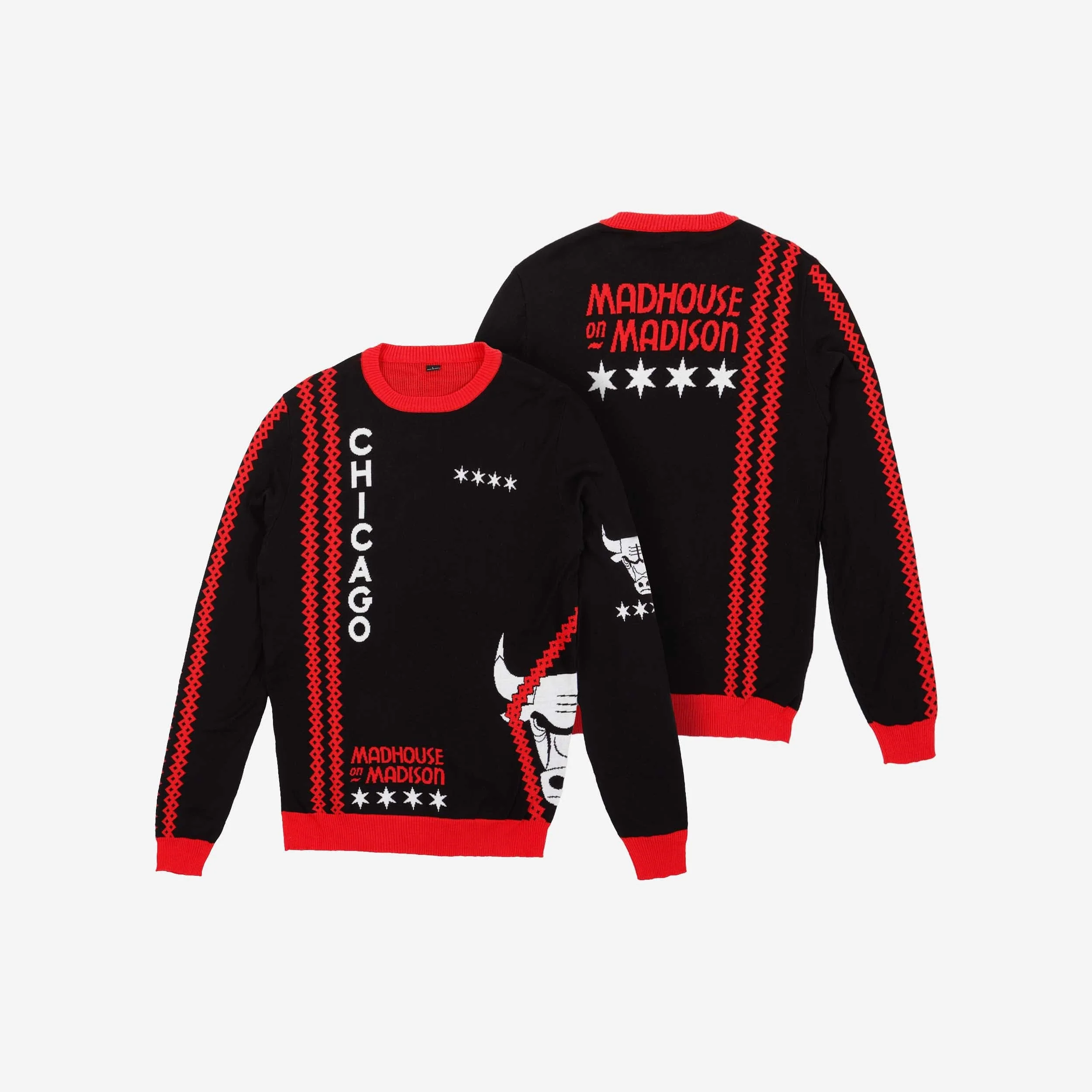 Chicago Bulls Thematic Knit Sweater - Image 3