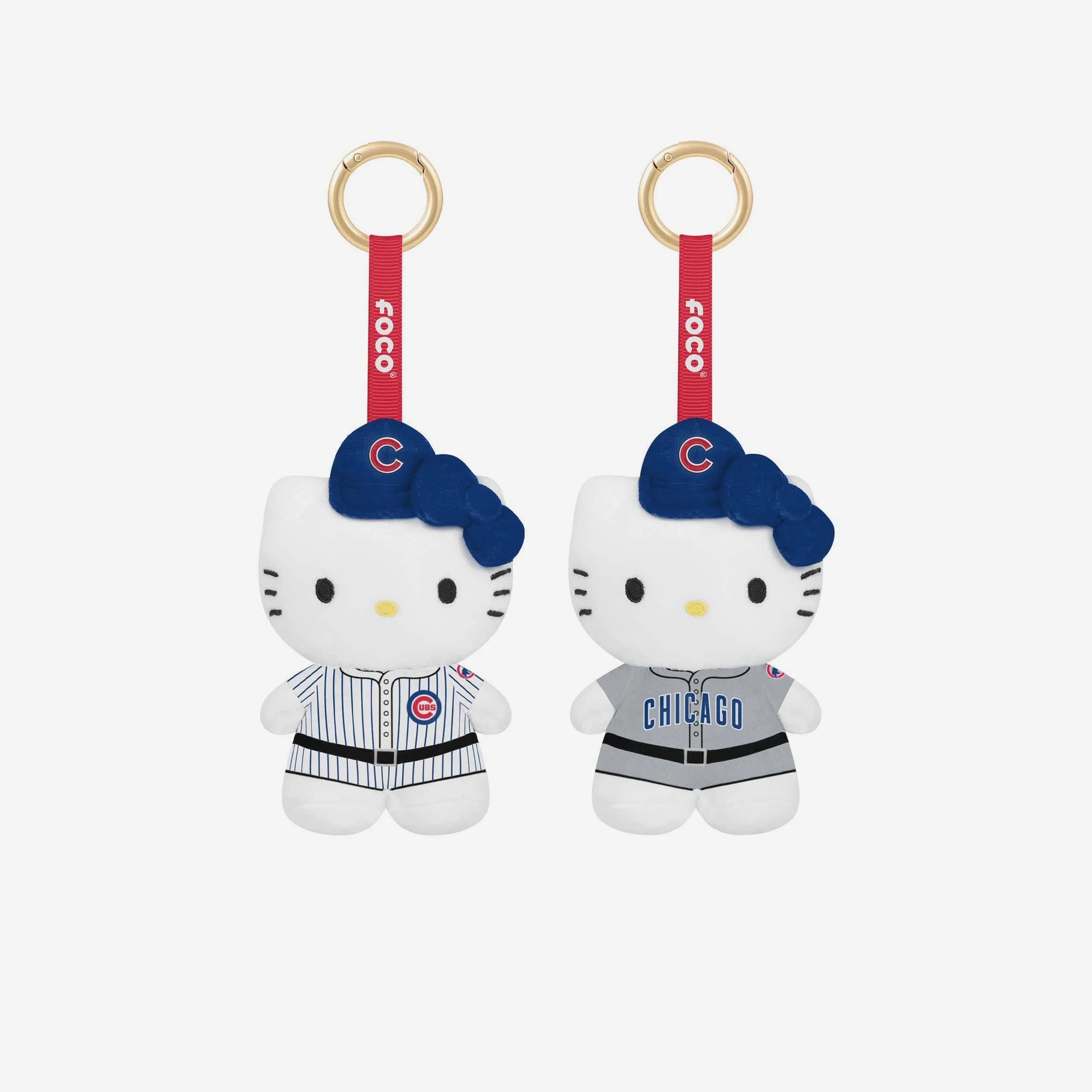 Chicago Cubs 2 Pack Mini Plush Hello Kitty® Bag Charm Keychain