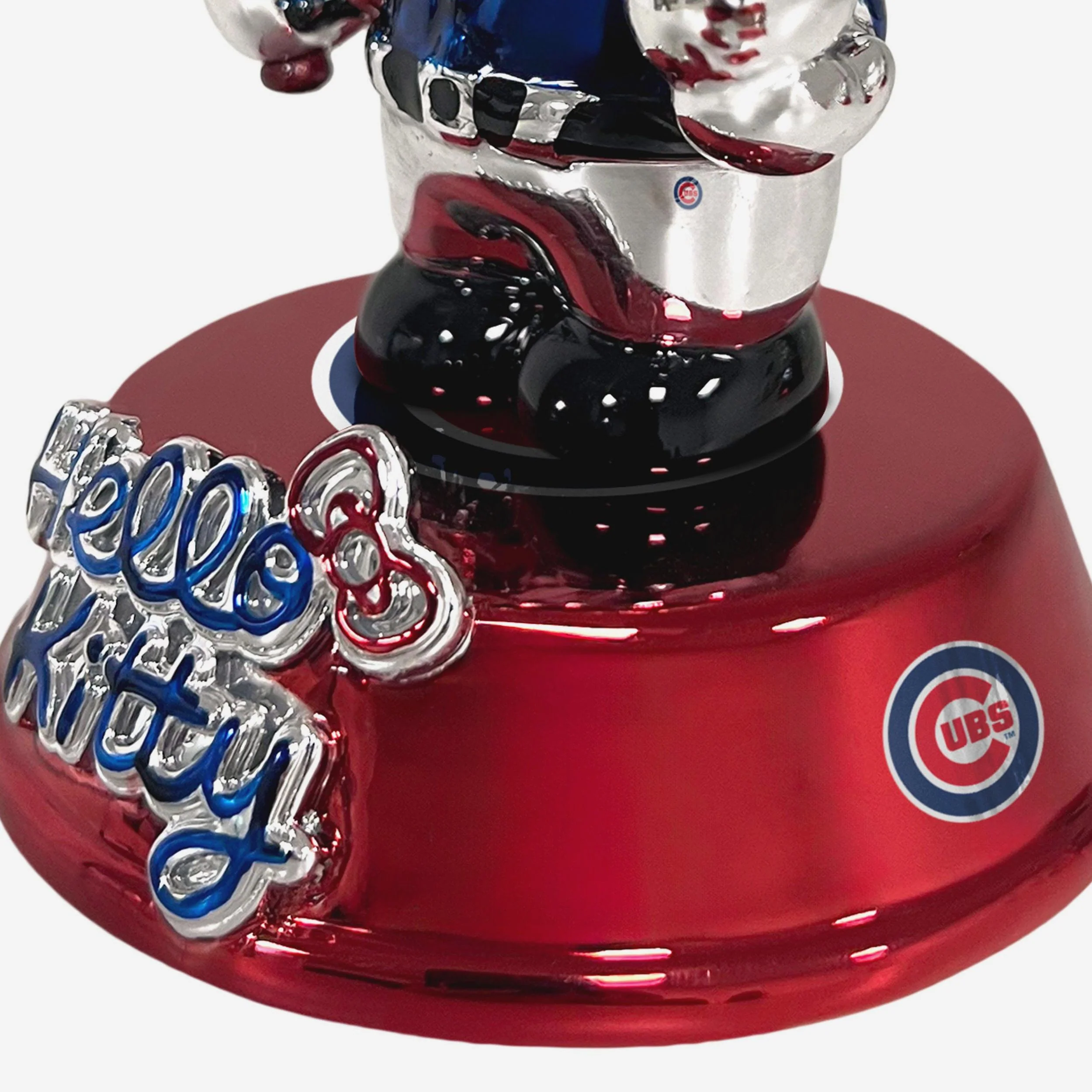 Chicago Cubs Hello Kitty® Electroplated Edition Mini Bobblehead - Image 3