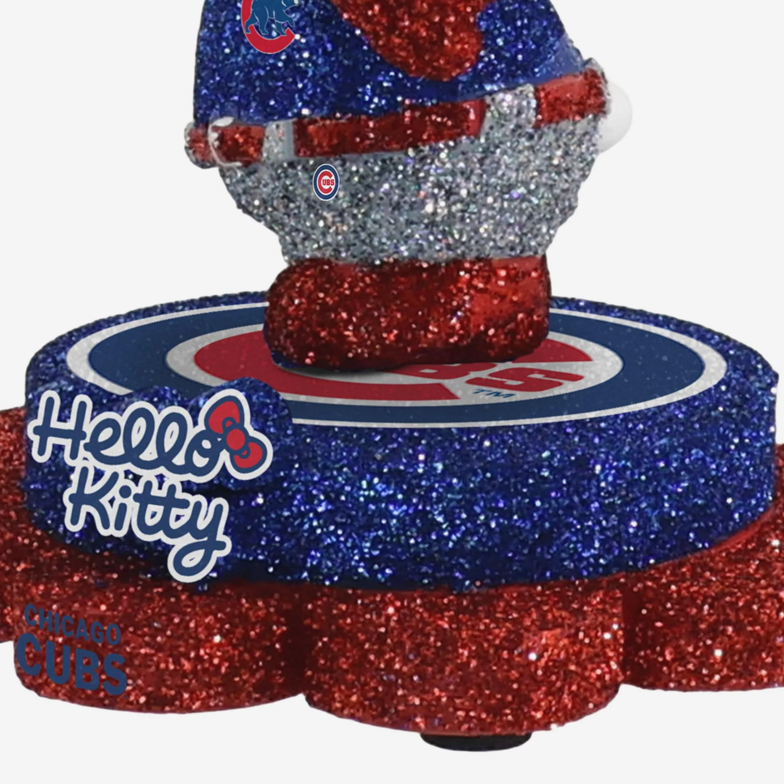 Chicago Cubs Hello Kitty® Glitter Mini Bobblehead - Image 3