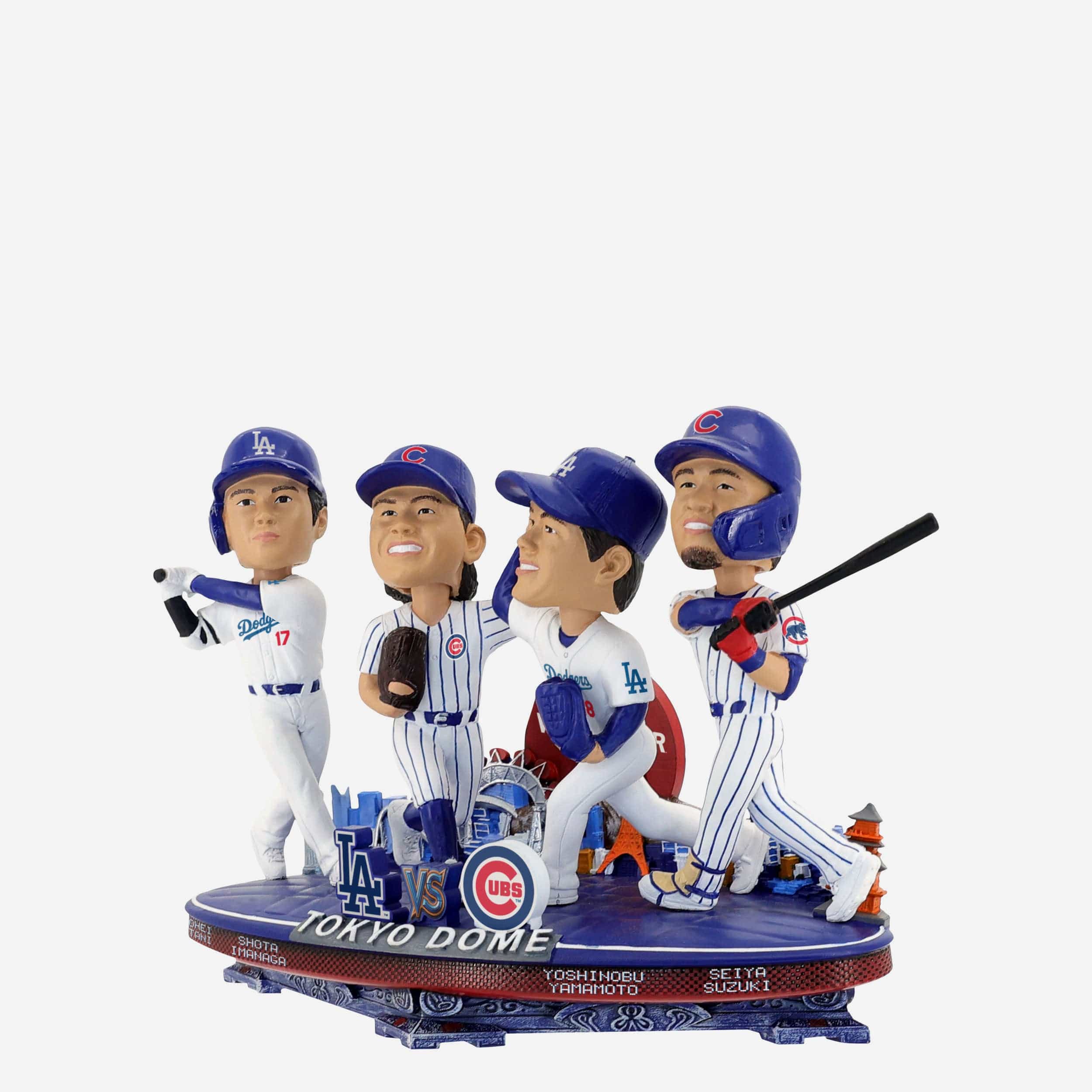 Chicago Cubs & Los Angeles Dodgers 2025 Tokyo Series Mini Bobblehead Scene - Image 5