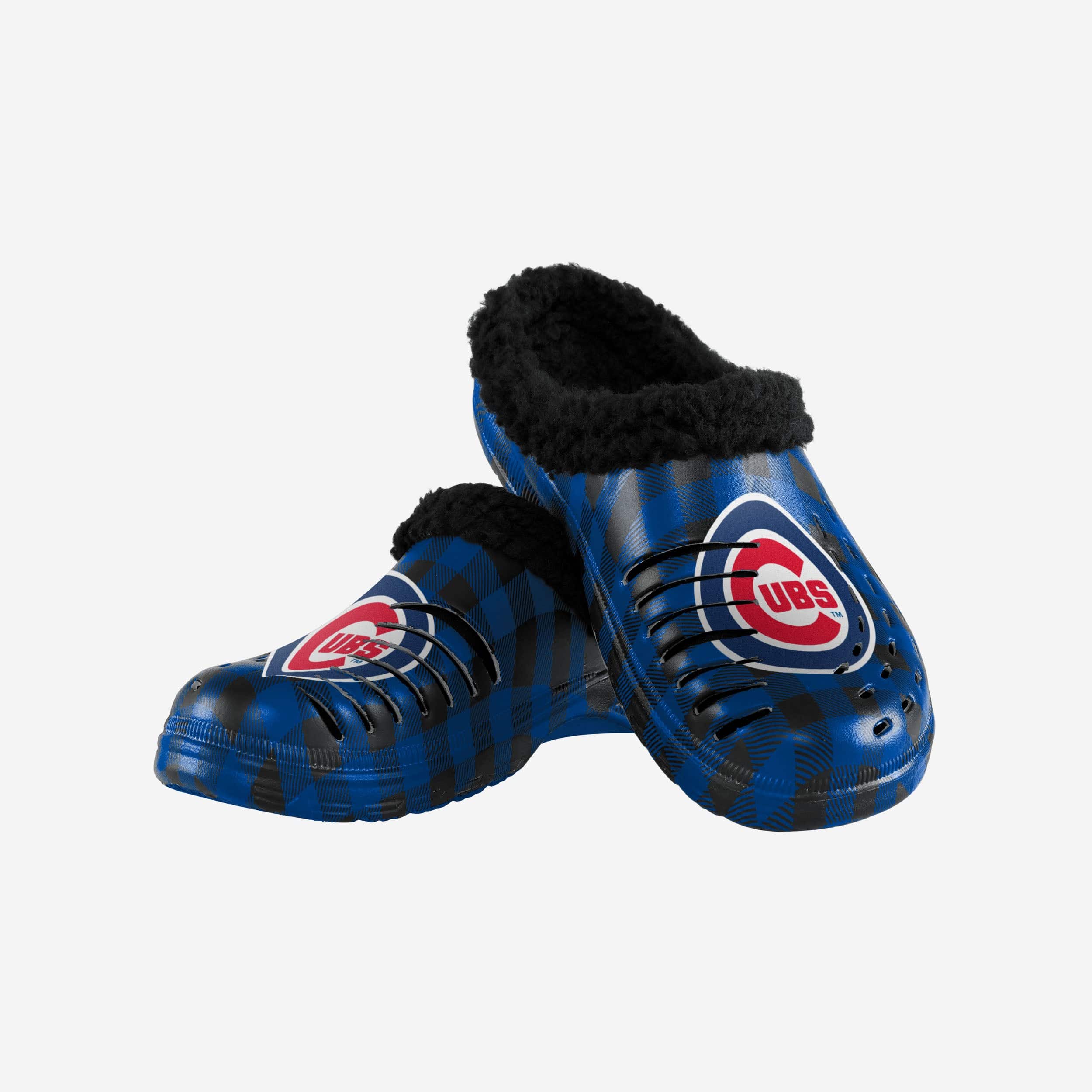 Chicago Cubs Sherpa Lined Buffalo Check Clog - Image 3