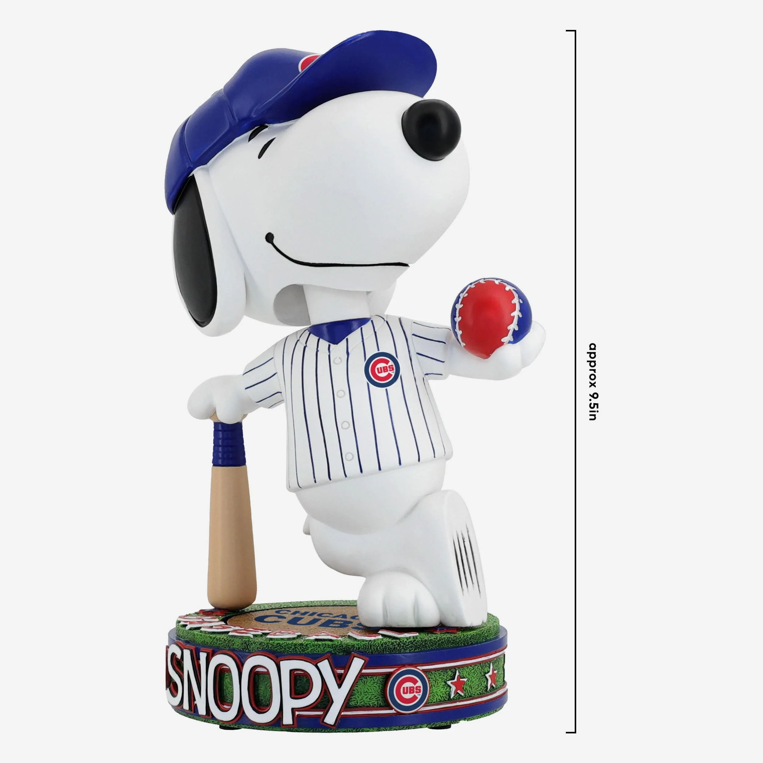 Chicago Cubs Snoopy Peanuts Batter Up Bighead Bobblehead - Image 4