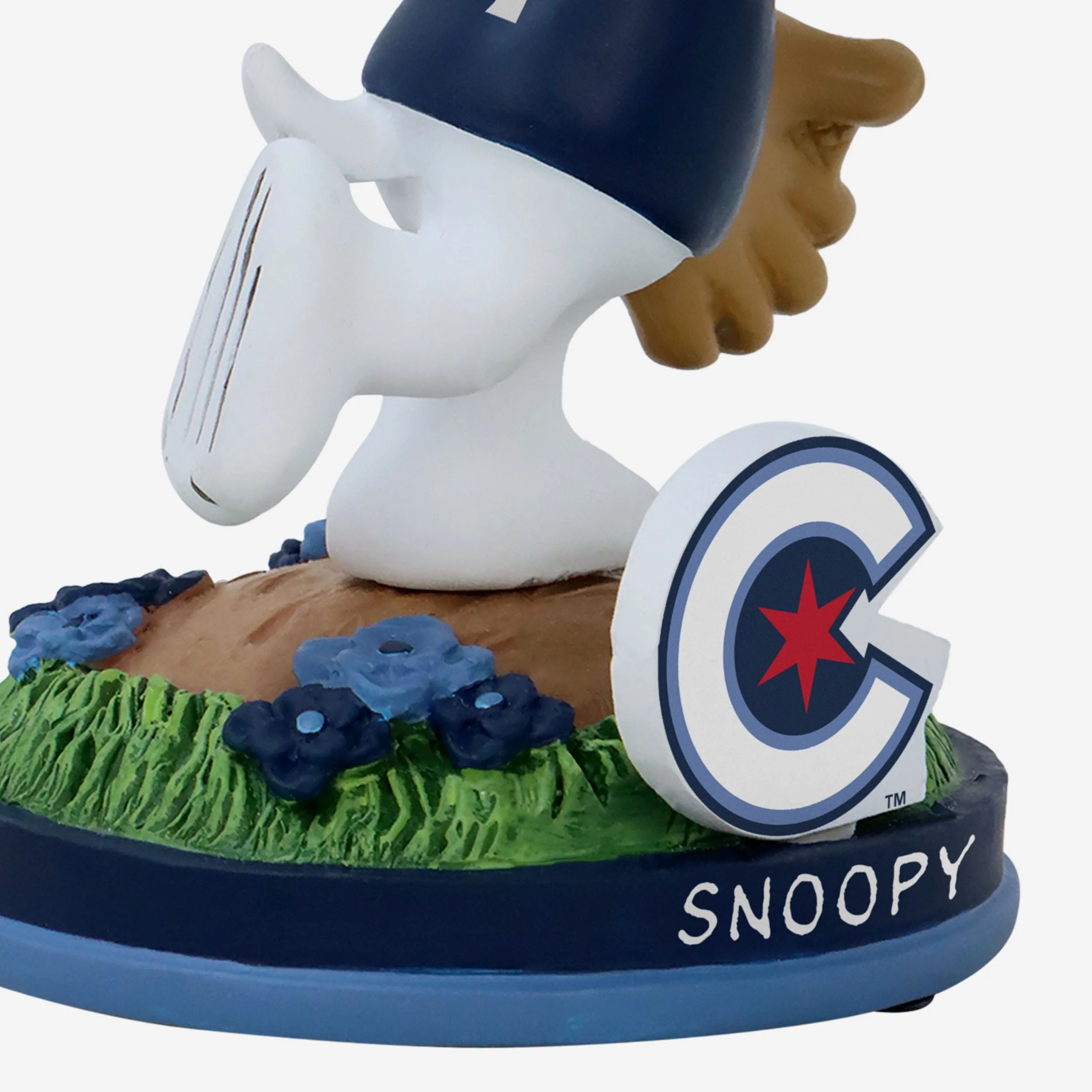 Chicago Cubs Snoopy Peanuts City Connect Bobblehead - Image 3