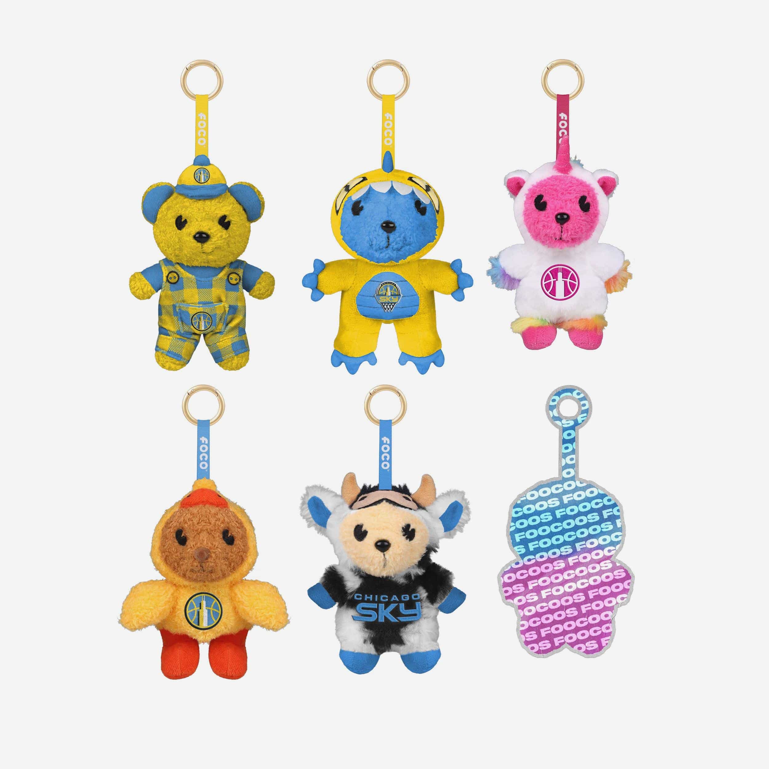 Chicago Sky FOOCOOS Plush Bag Charm Keychain Blind Box Series 1