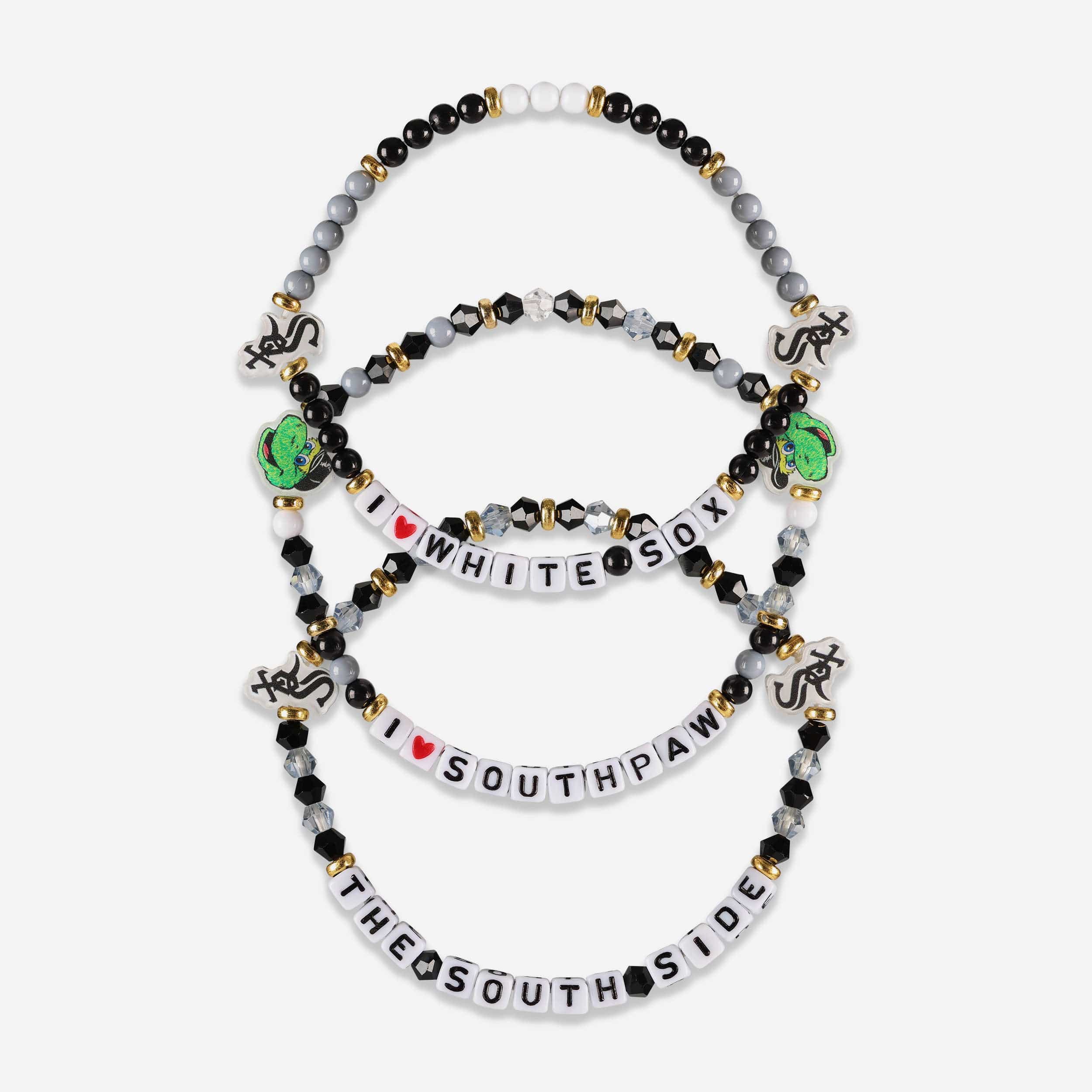 Chicago White Sox 3 Pack Friendship Bracelet