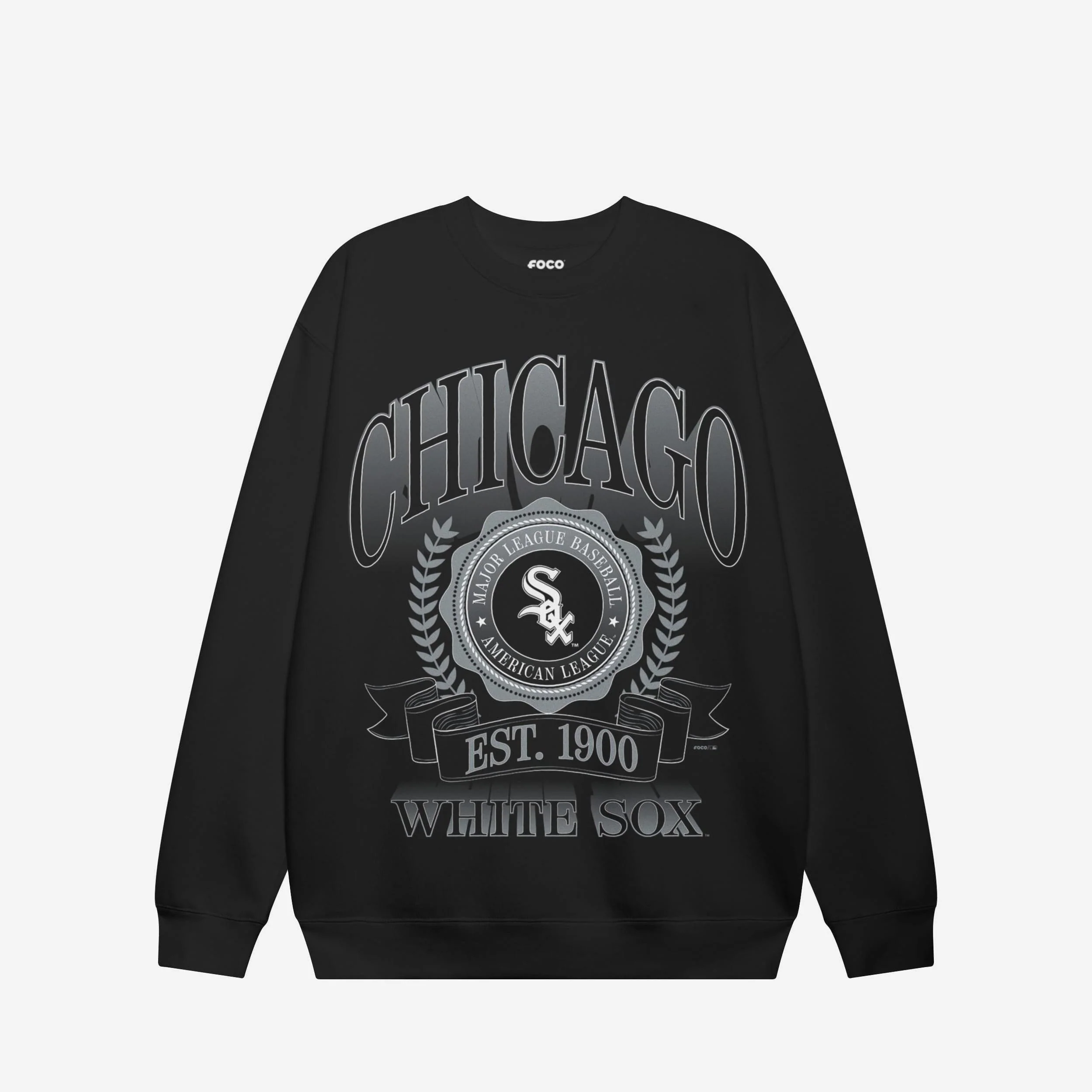 Chicago White Sox Banner Crest Crew Neck Sweatshirt