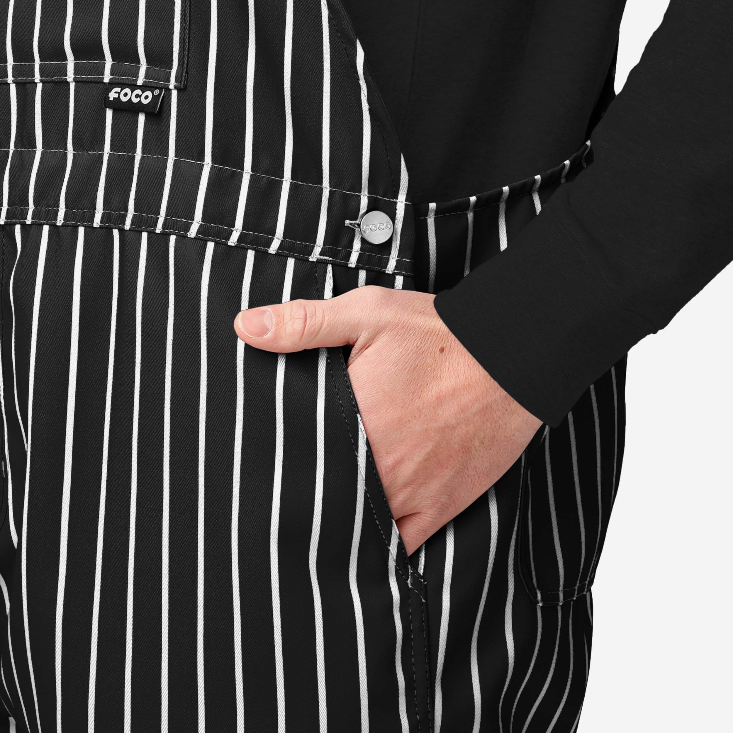 Chicago White Sox Mens Pinstripe Bib Shortalls - Image 5