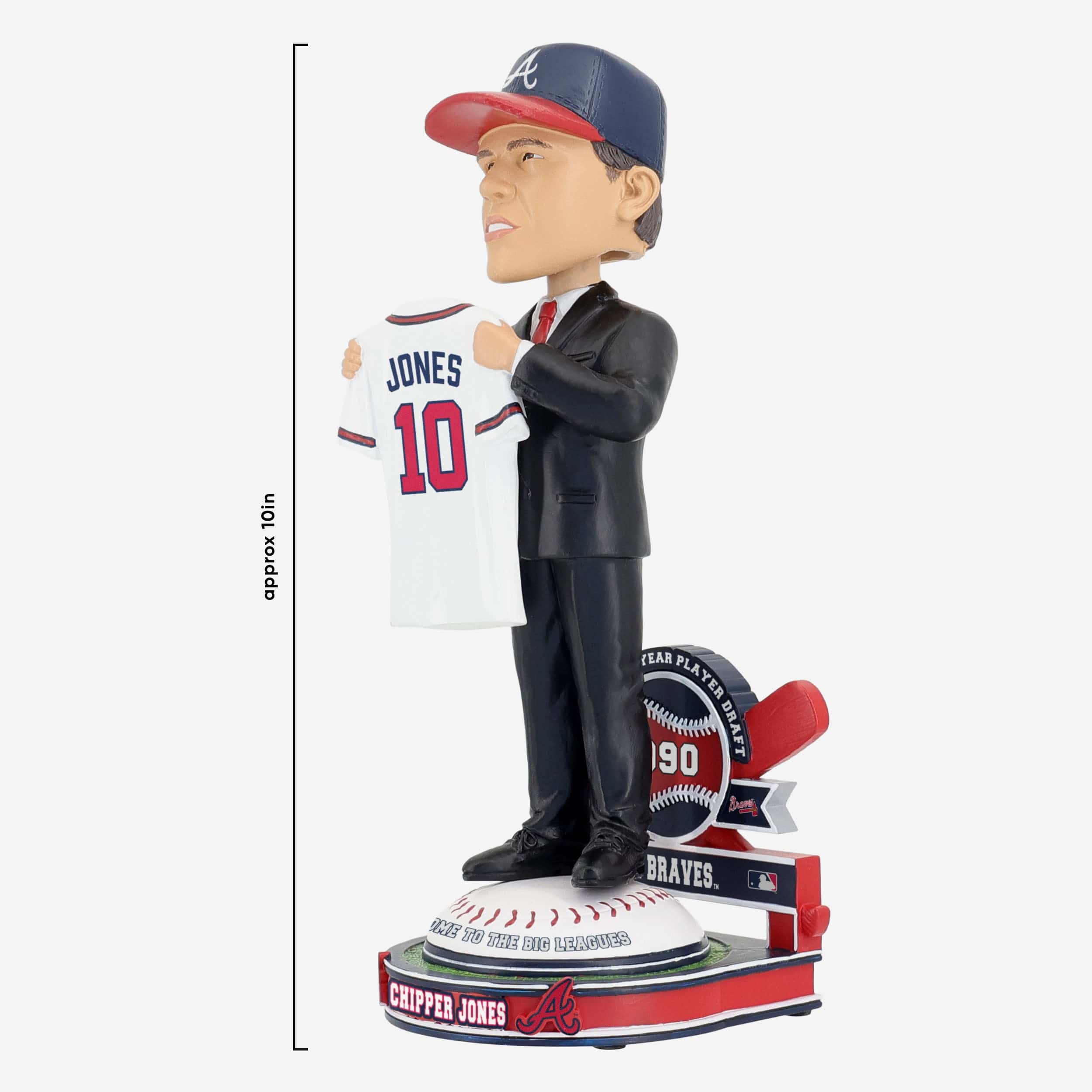 Chipper Jones Atlanta Braves 1990 Draft Pick Bobblehead - Image 4