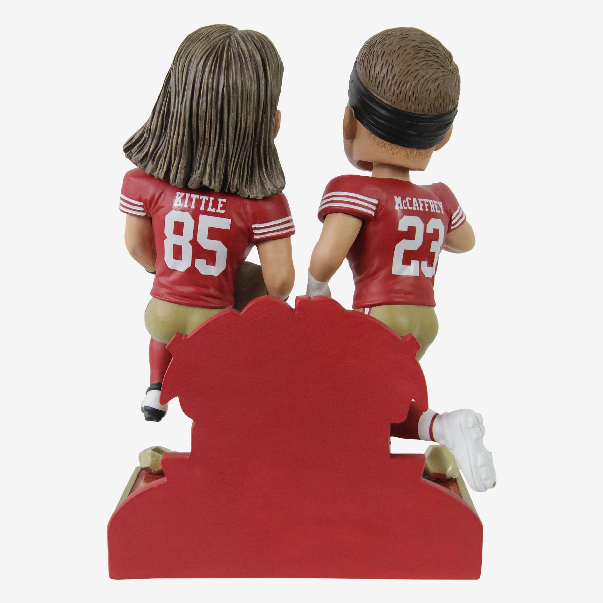 Christian McCaffrey & George Kittle San Francisco 49ers Wild Card Win Dual Bobblehead - Image 6