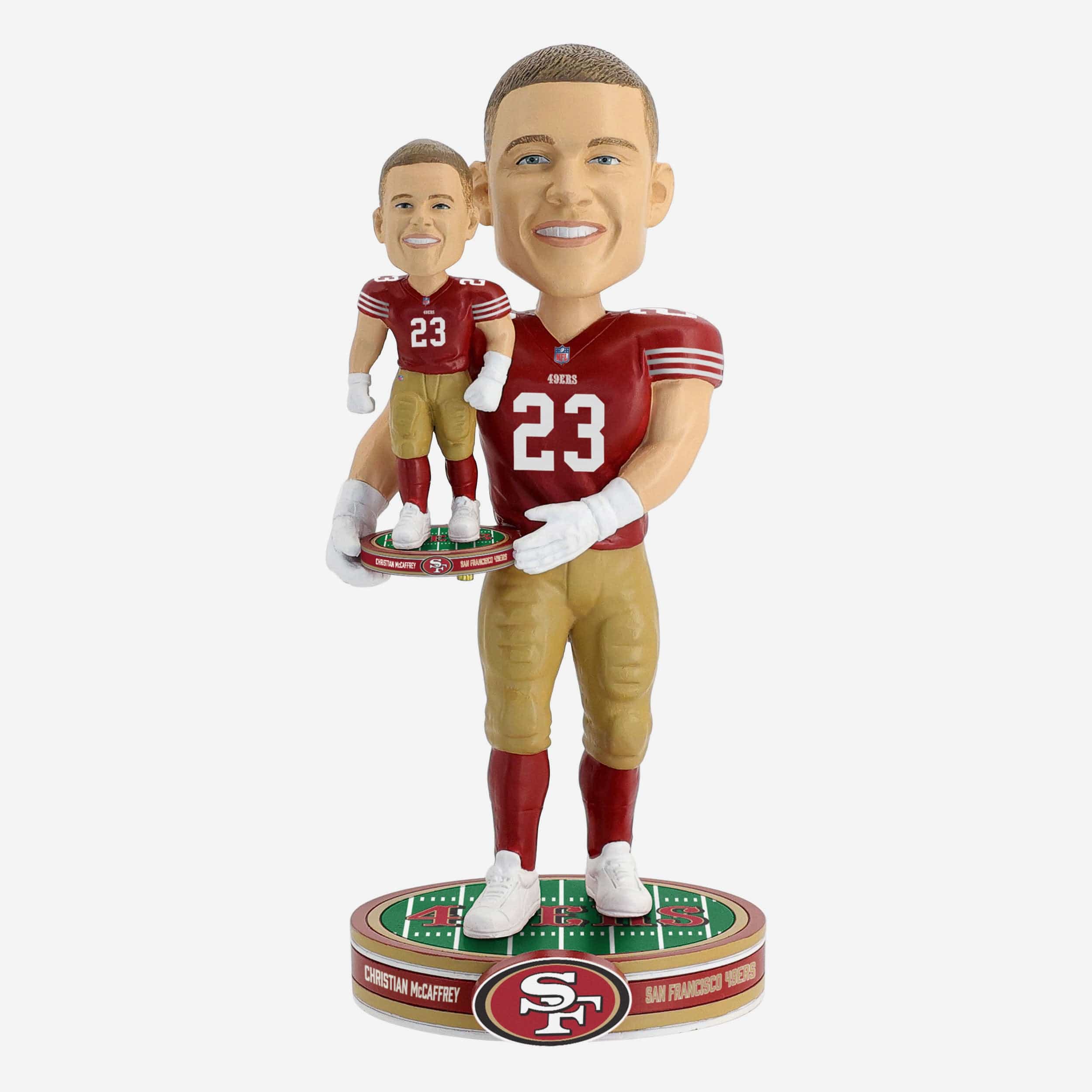 Christian McCaffrey San Francisco 49ers Bobble Dubblz Bobblehead