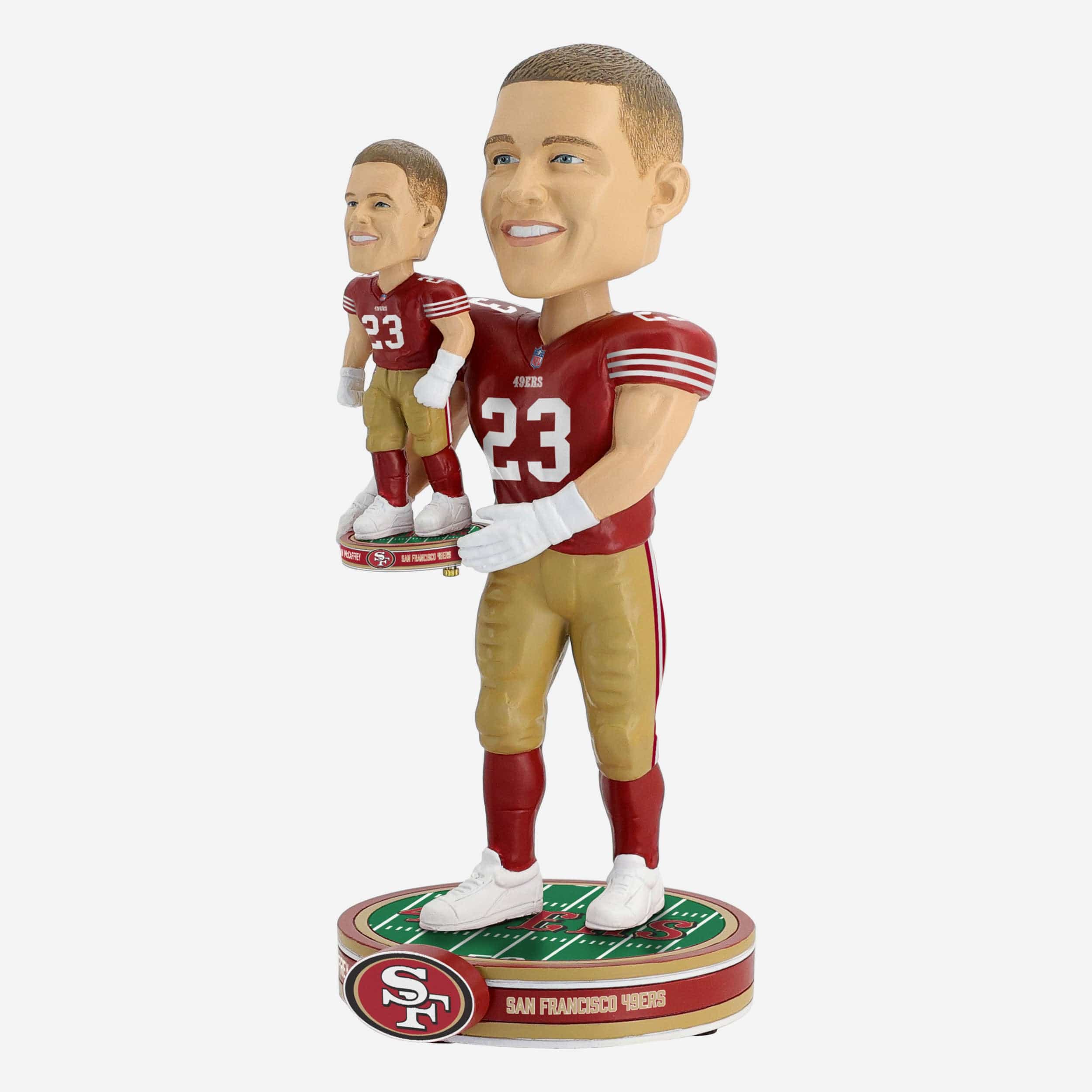 Christian McCaffrey San Francisco 49ers Bobble Dubblz Bobblehead - Image 6