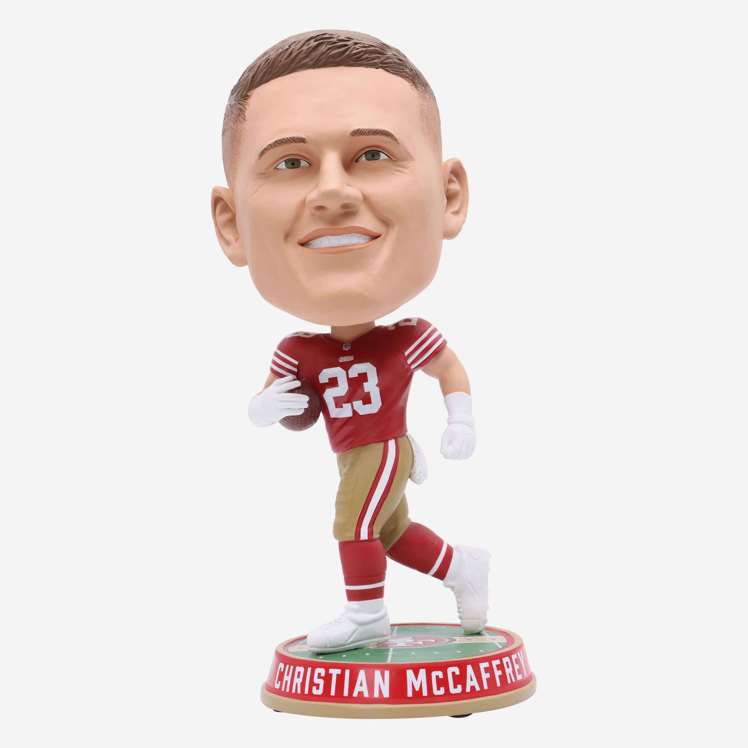 Christian McCaffrey San Francisco 49ers Field Stripe Bighead Bobblehead