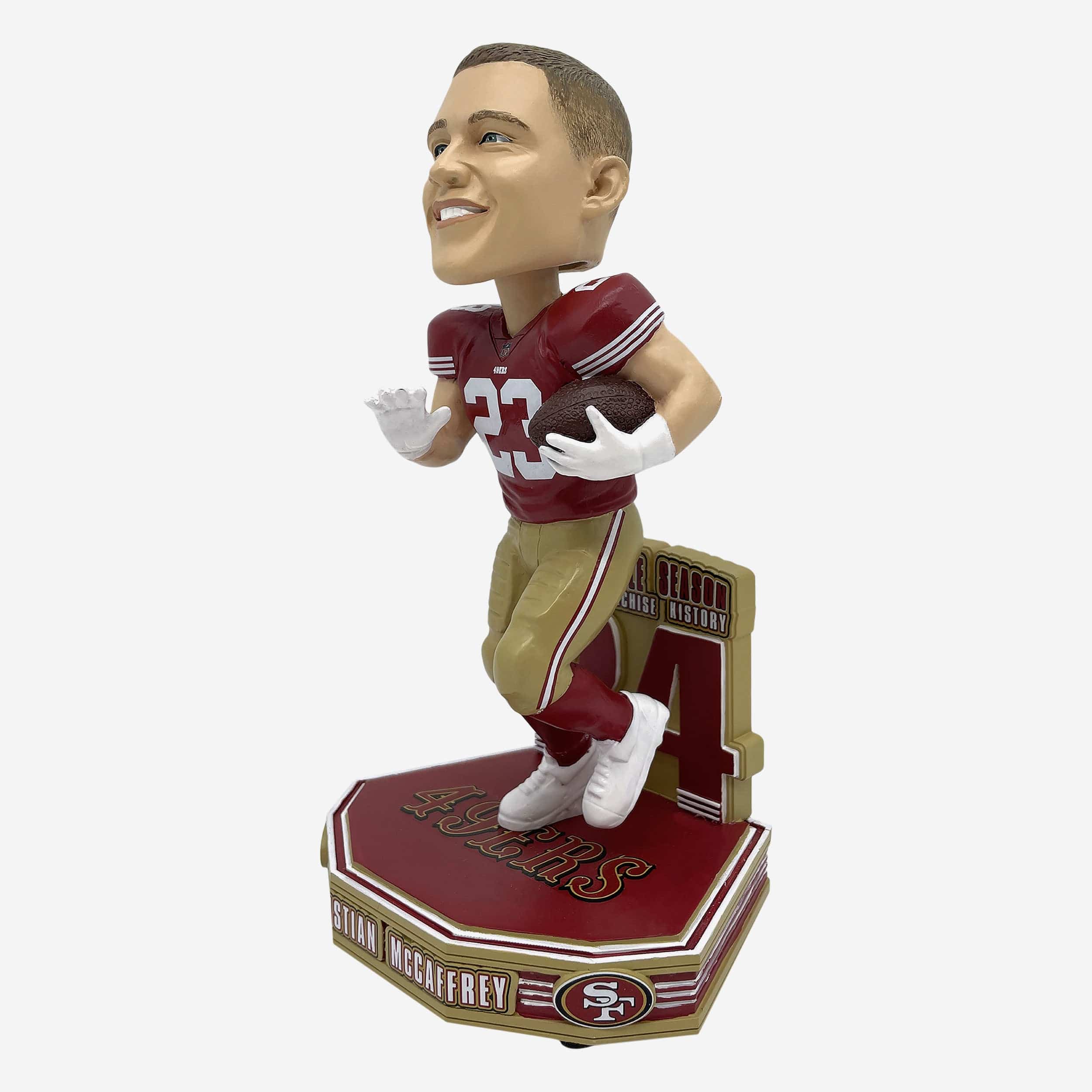 Christian McCaffrey San Francisco 49ers Franchise Single Season Touchdown Record Bobblehead - Image 4