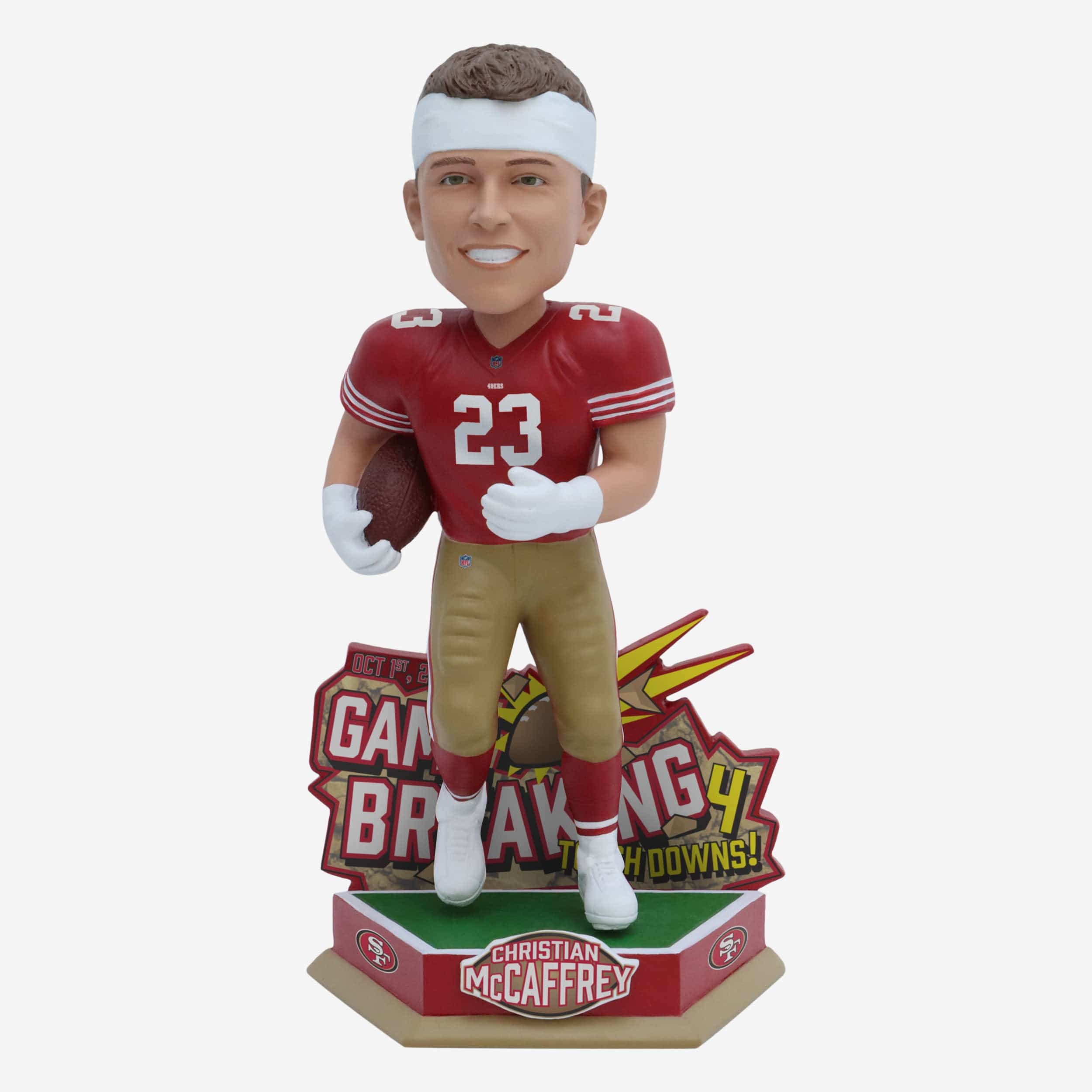 Christian McCaffrey San Francisco 49ers Gamebreaker Bobblehead