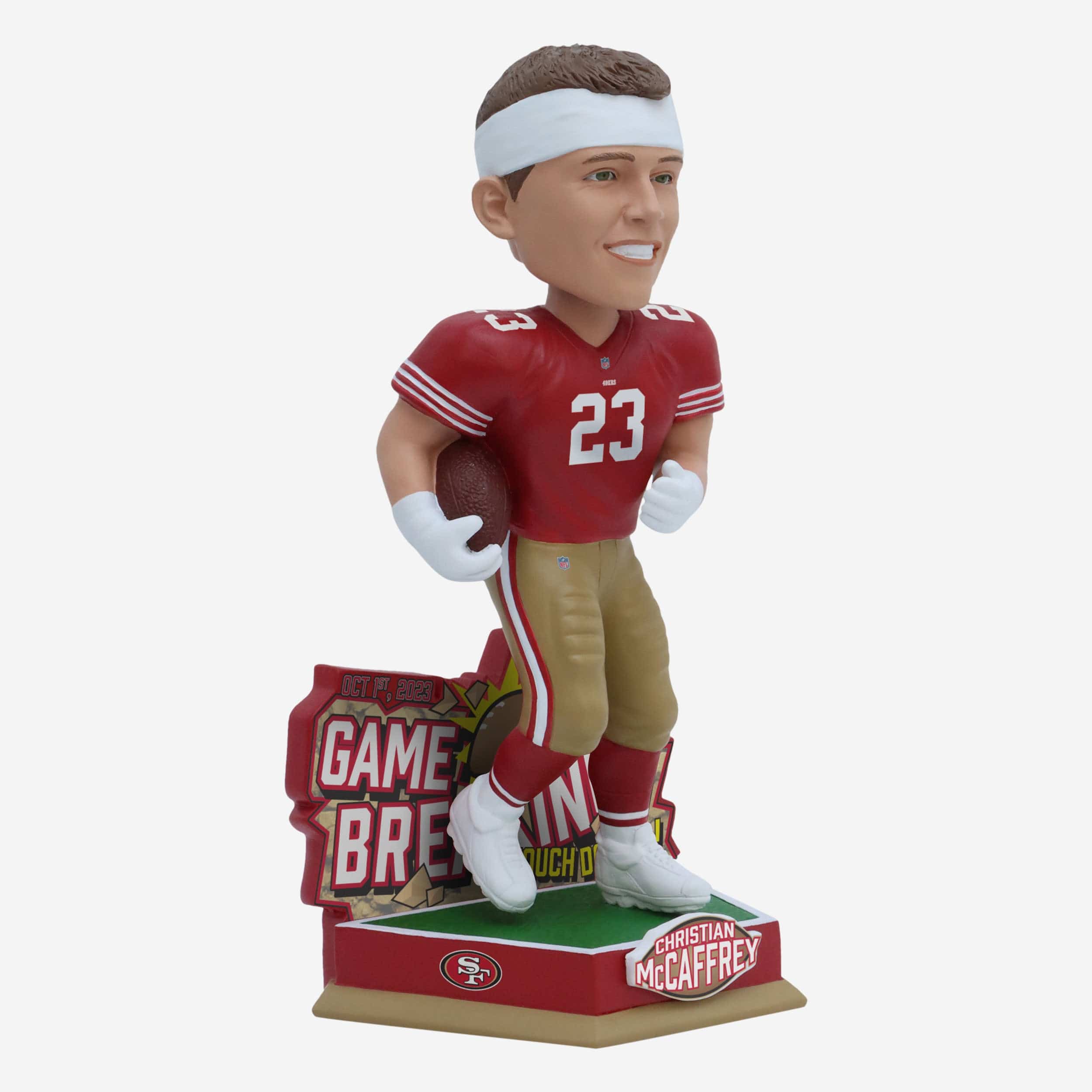 Christian McCaffrey San Francisco 49ers Gamebreaker Bobblehead - Image 4
