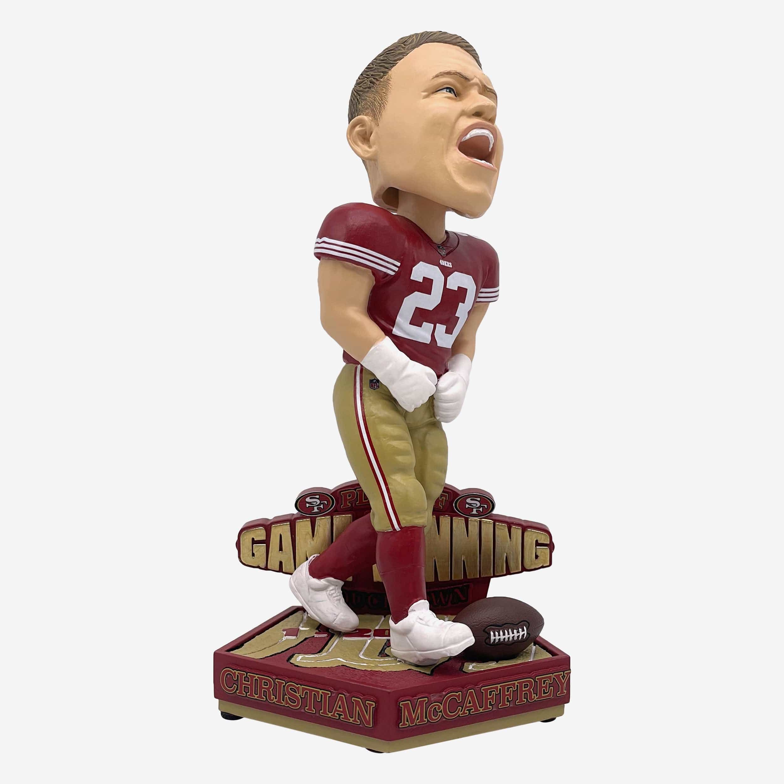 Christian McCaffrey San Francisco 49ers Playoff Game Winning Touchdown Bobblehead