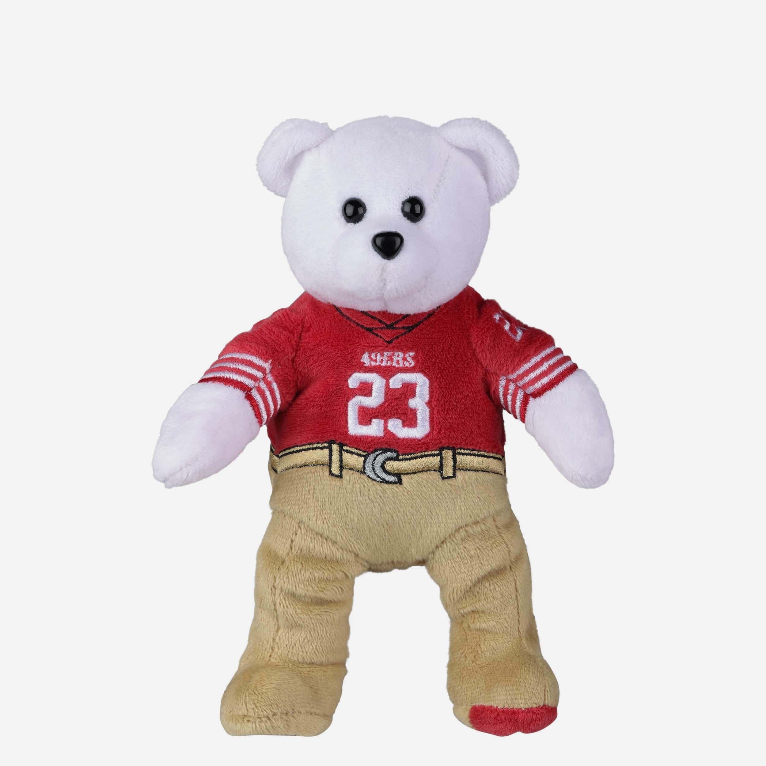 Christian McCaffrey San Francisco 49ers Team Beans Embroidered Player Bear