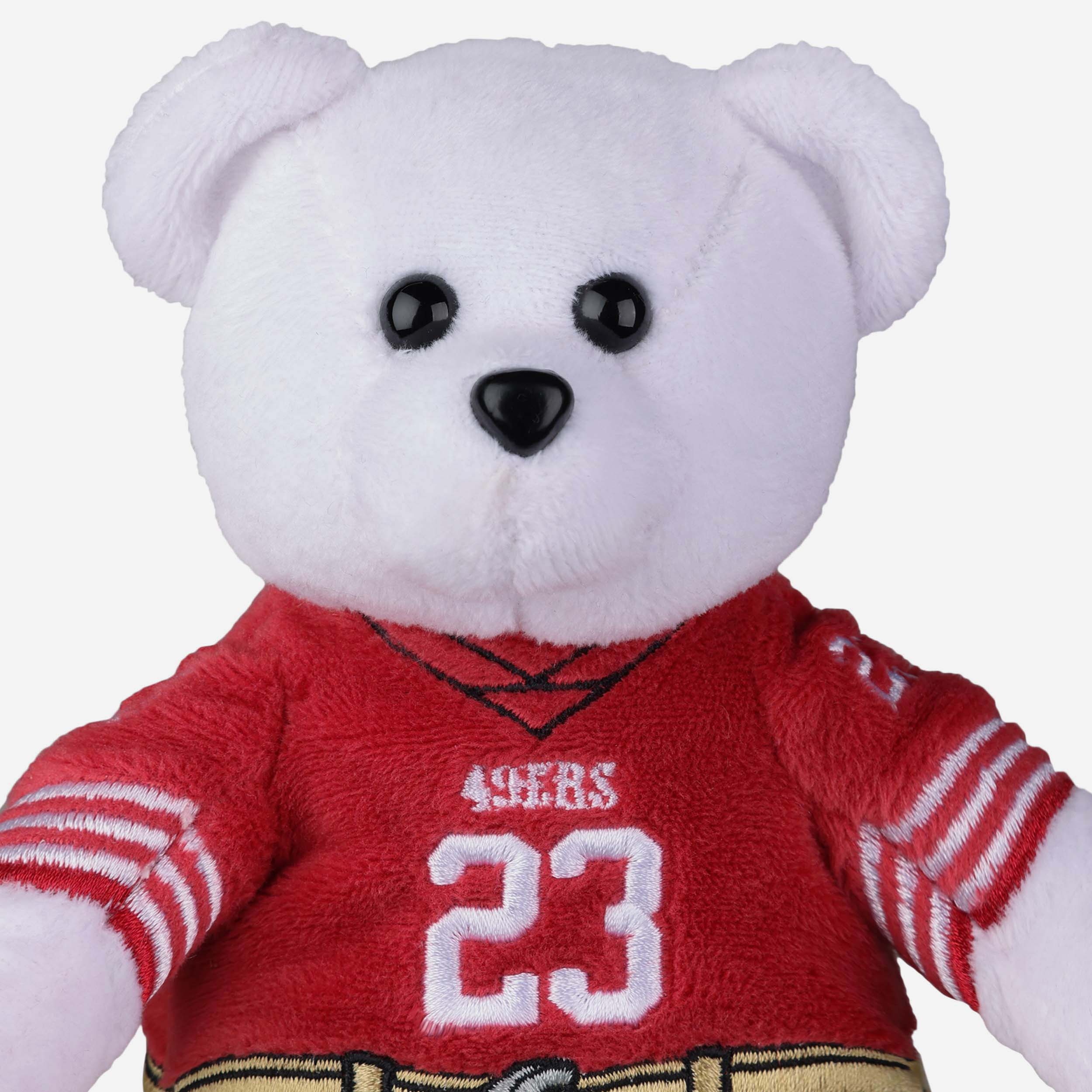 Christian McCaffrey San Francisco 49ers Team Beans Embroidered Player Bear - Image 2