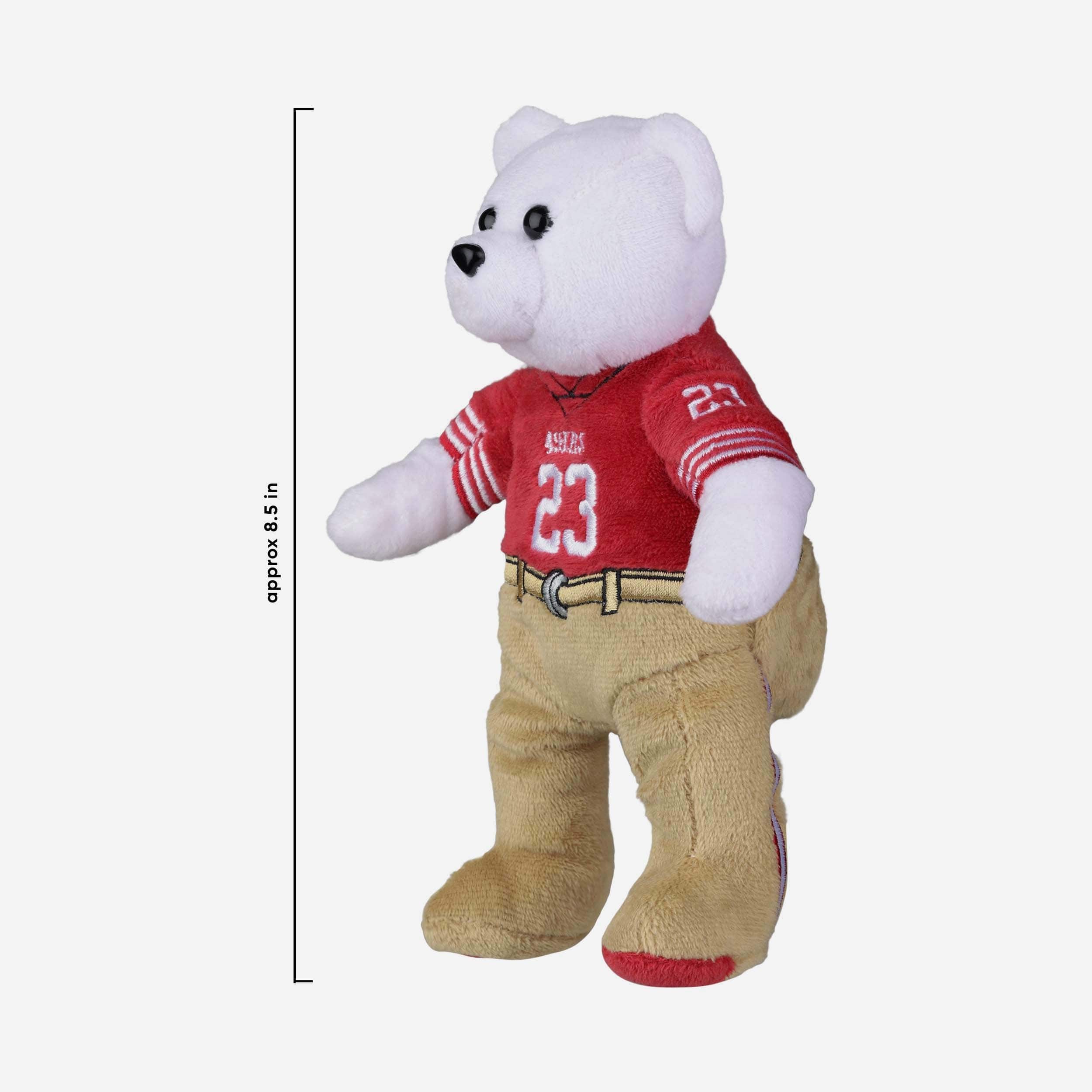 Christian McCaffrey San Francisco 49ers Team Beans Embroidered Player Bear - Image 3