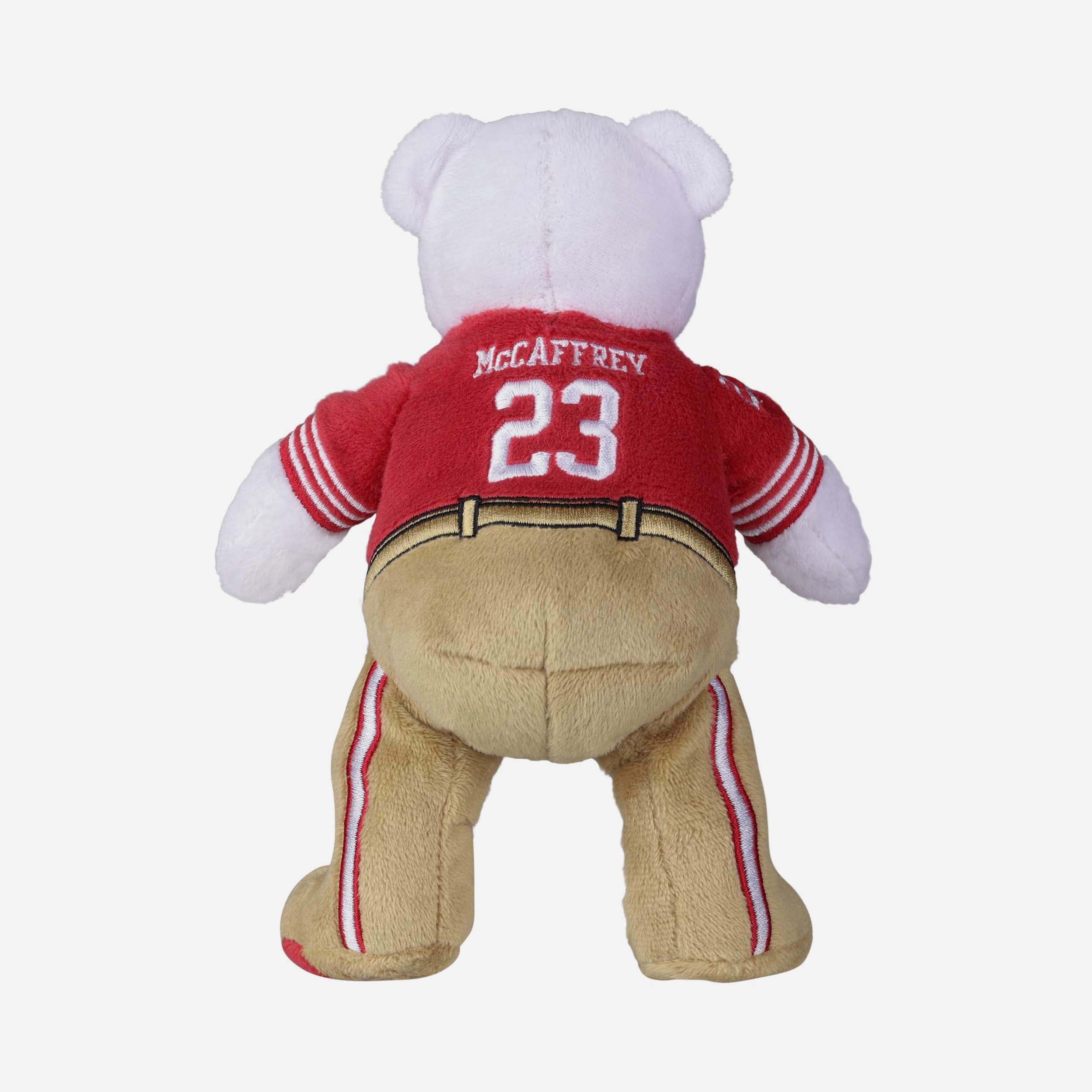 Christian McCaffrey San Francisco 49ers Team Beans Embroidered Player Bear - Image 5