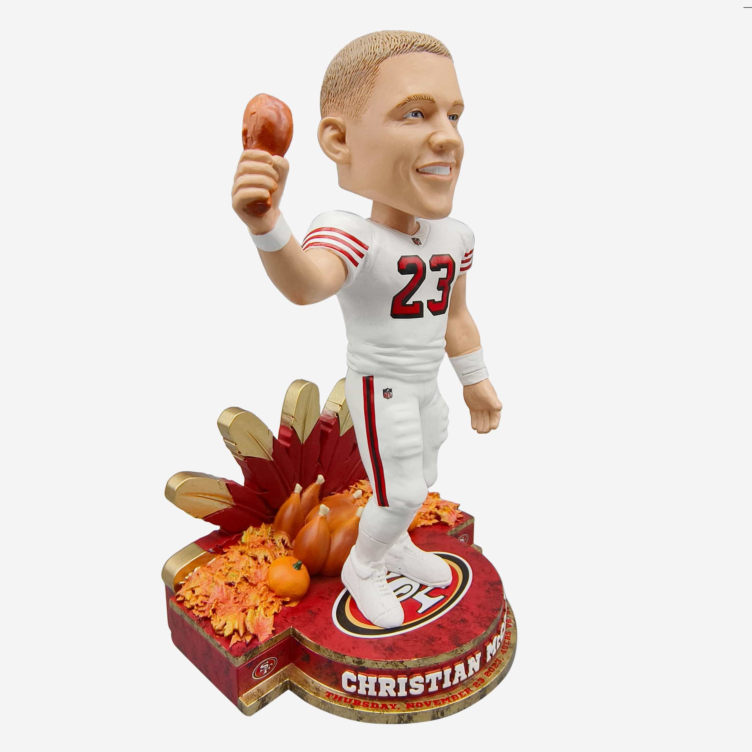 Christian McCaffrey San Francisco 49ers Thanksgiving Feast Bobblehead - Image 4