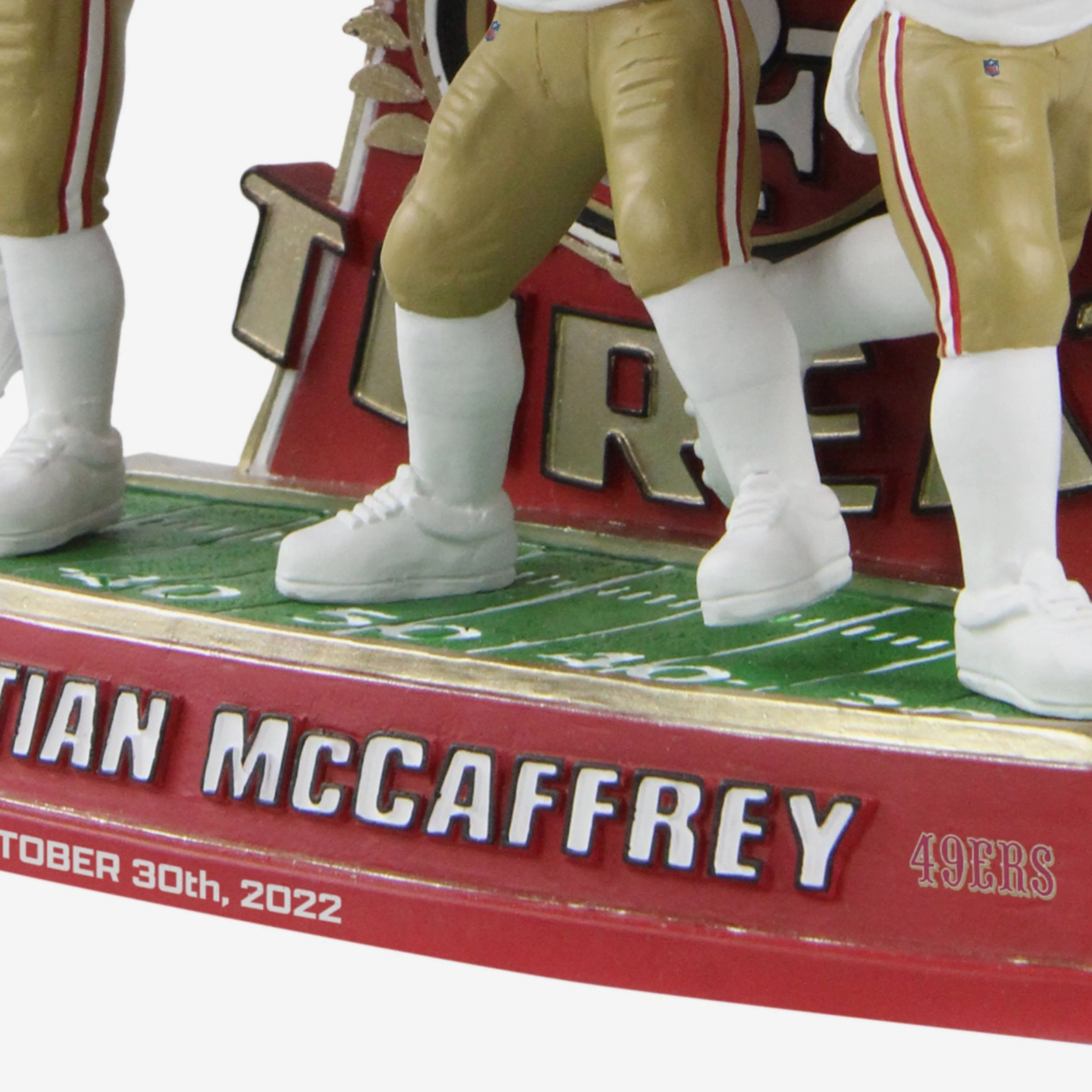 Christian McCaffrey San Francisco 49ers Triple Threat Bobblehead - Image 3