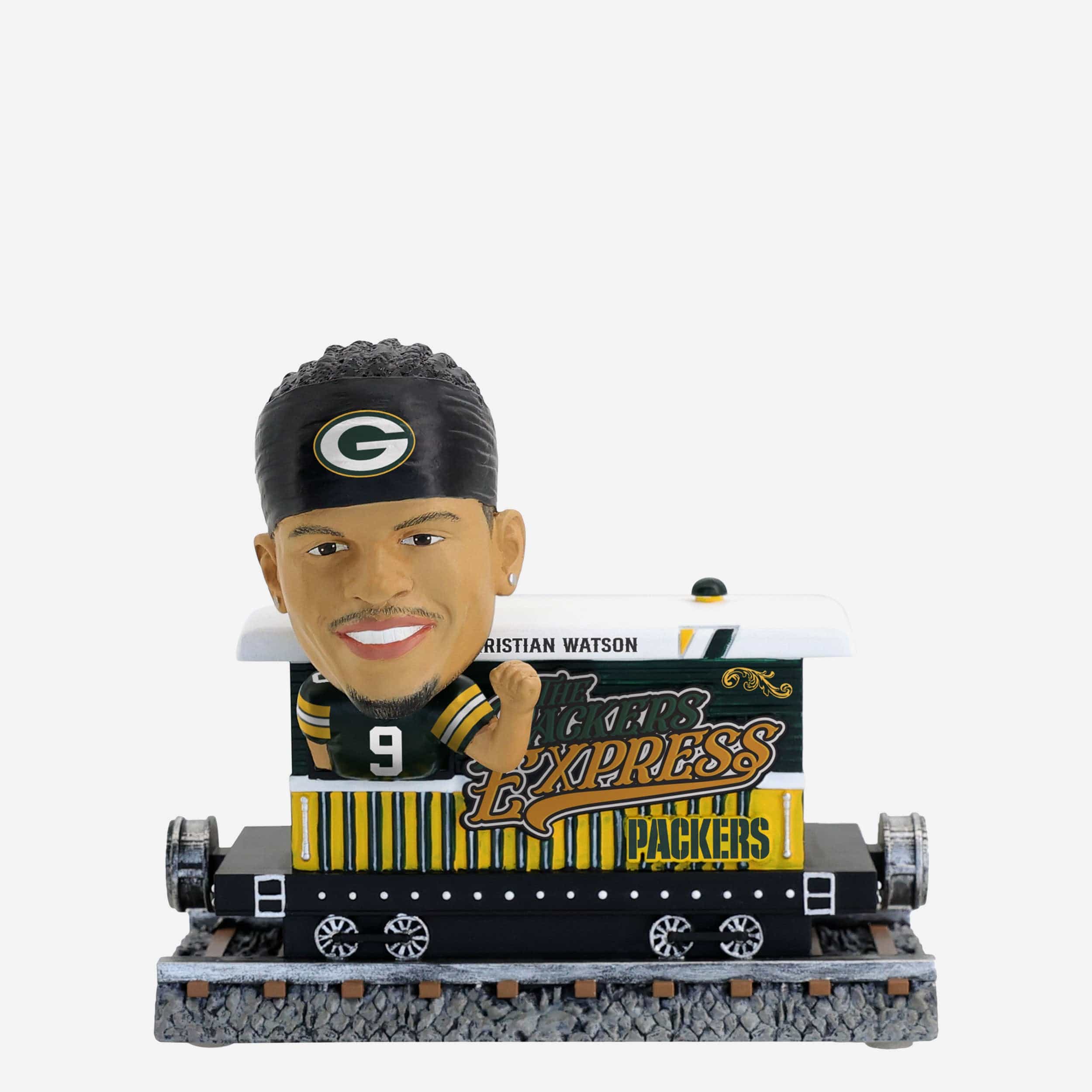 Christian Watson Green Bay Packers Express Train Bobblehead