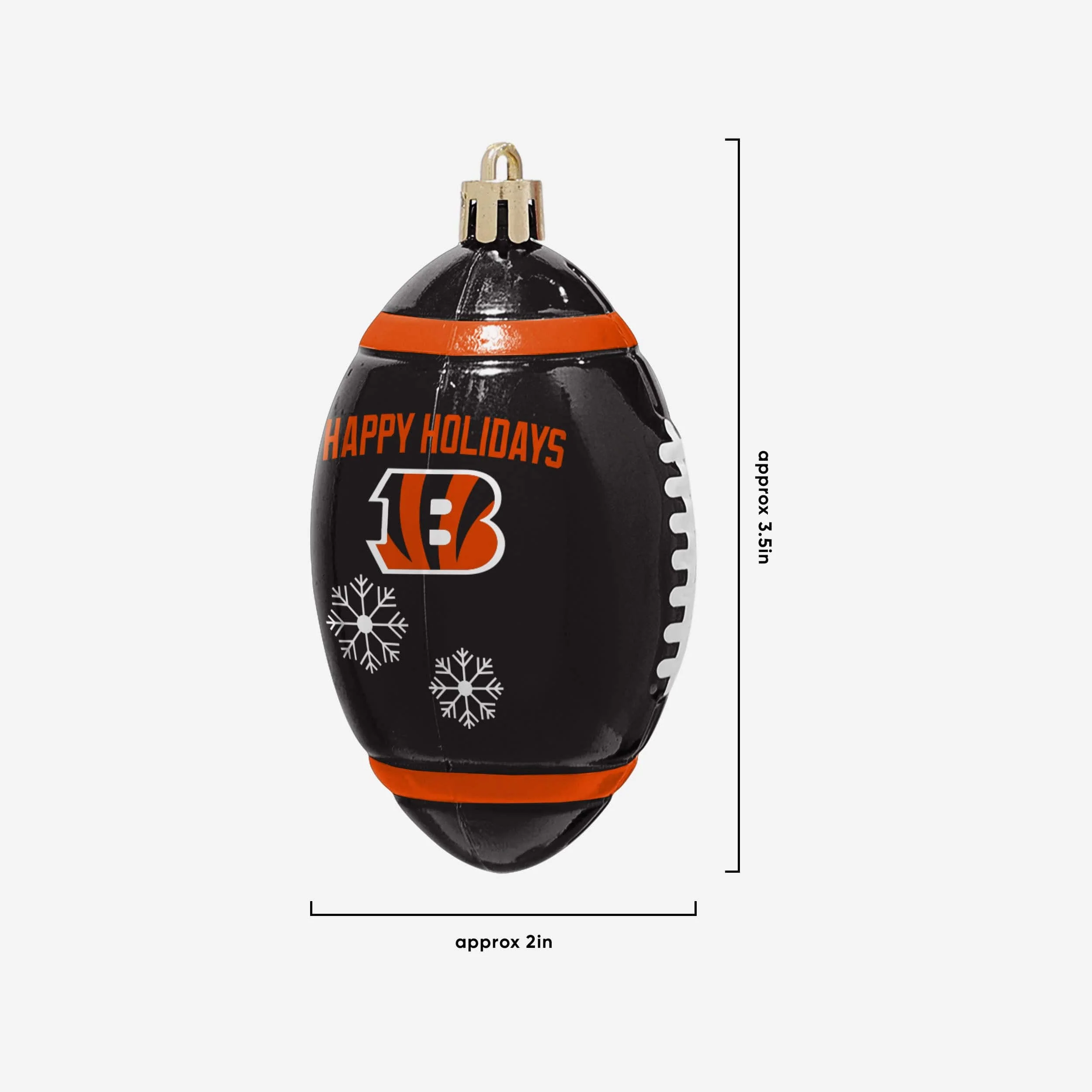 Cincinnati Bengals 12 Pack Football Ornament Set - Image 3