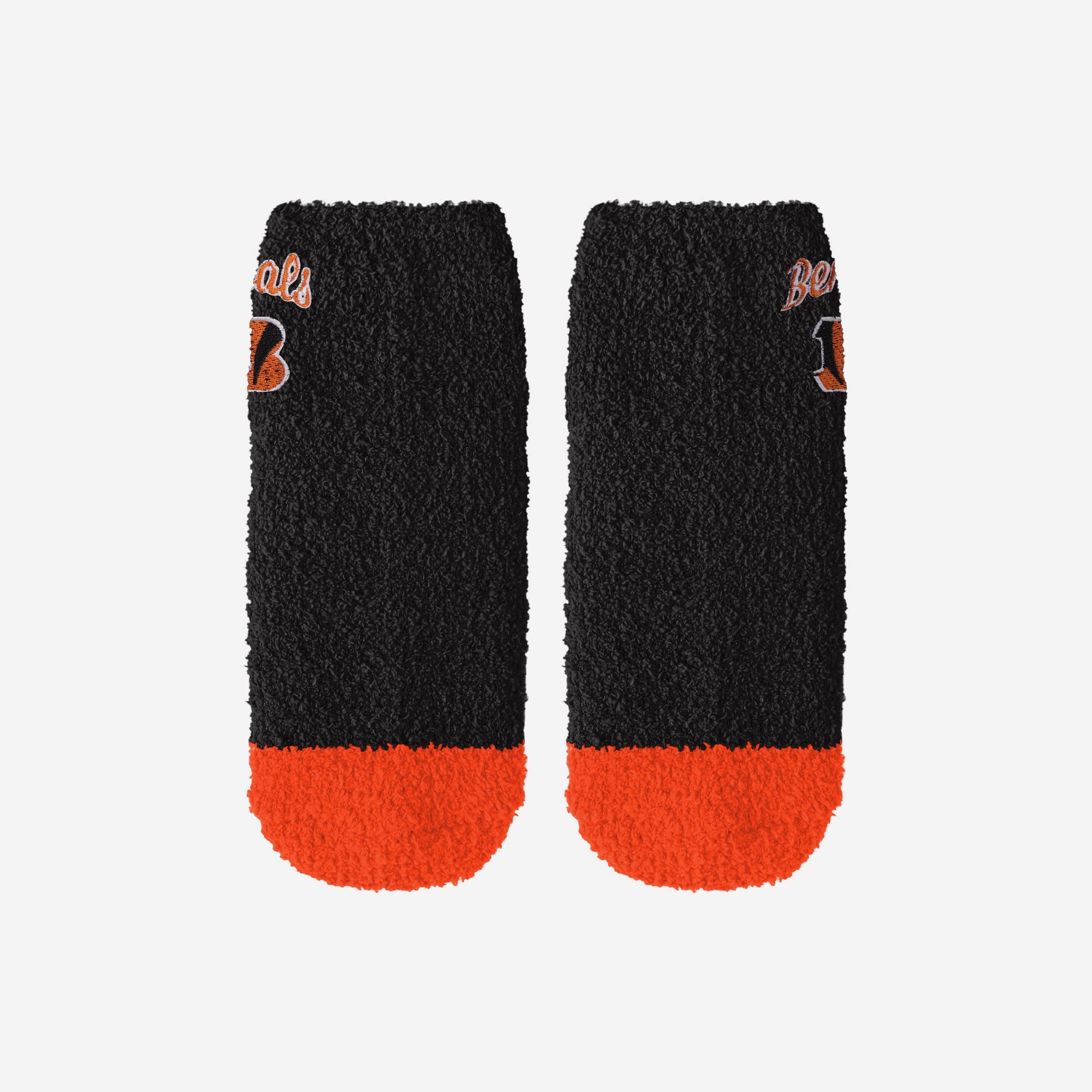 Cincinnati Bengals 2 Pack Womens Script Logo Fuzzy Ankle Socks - Image 4
