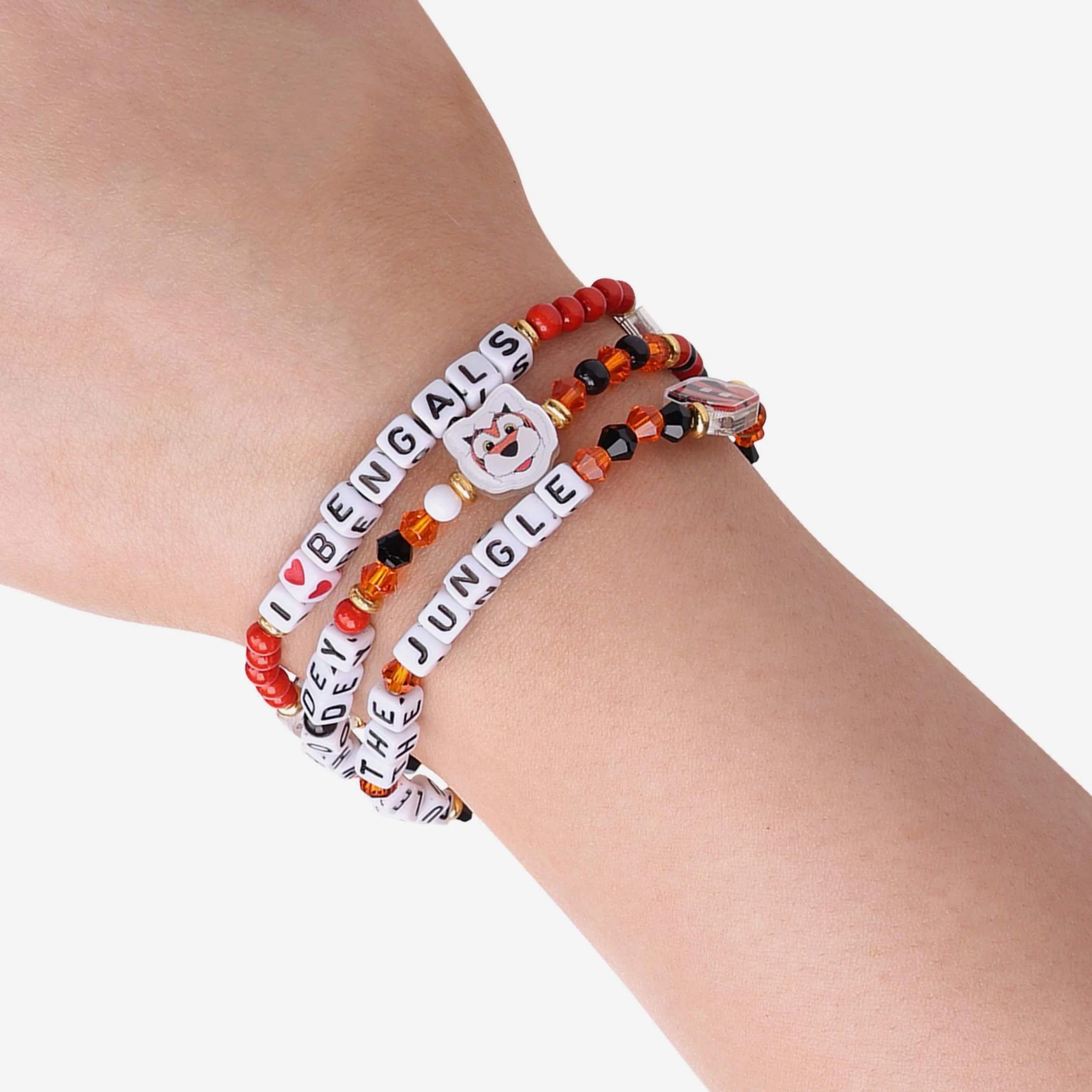 Cincinnati Bengals 3 Pack Friendship Bracelet - Image 4