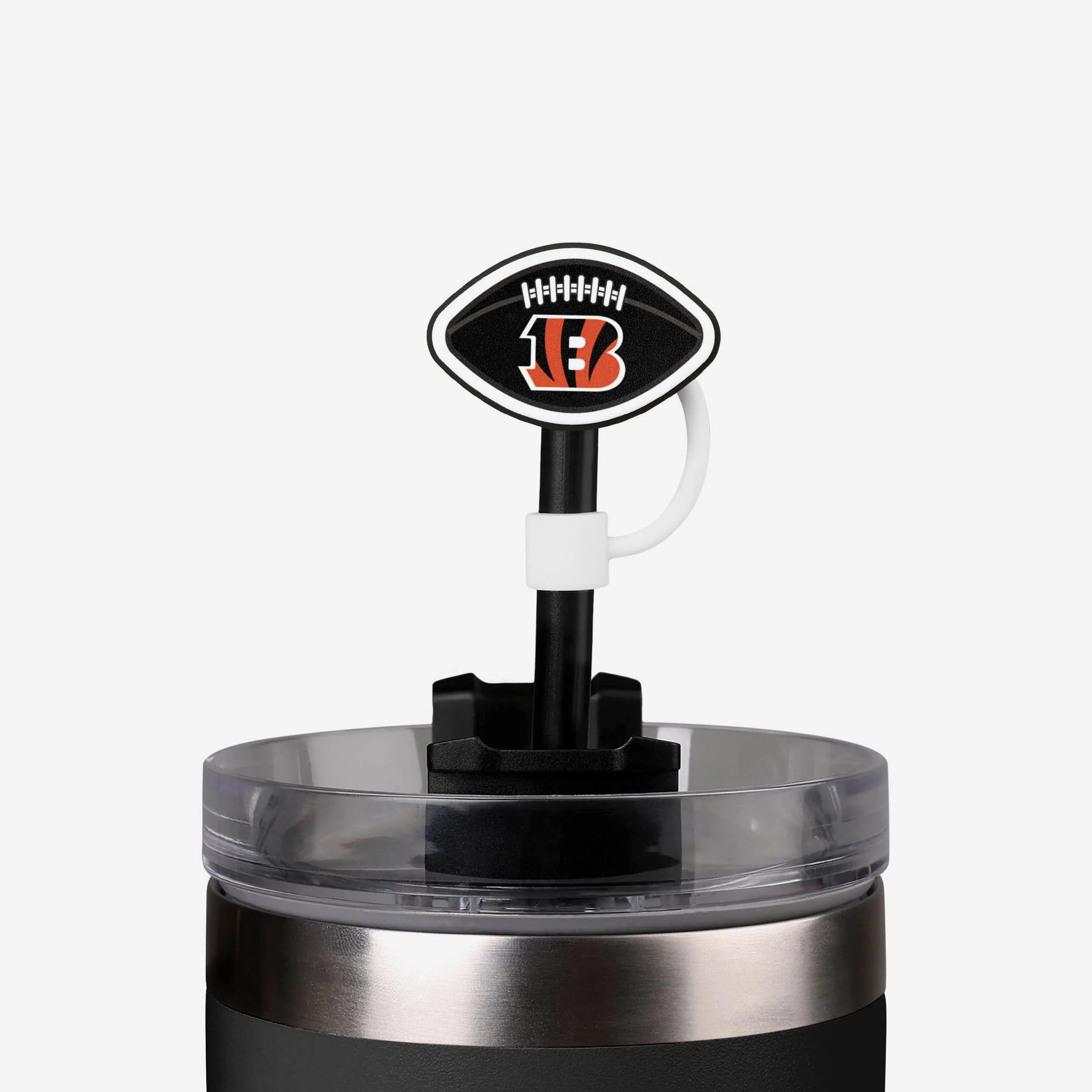 Cincinnati Bengals 3 Pack Primary Logo Straw Toppers - Image 2