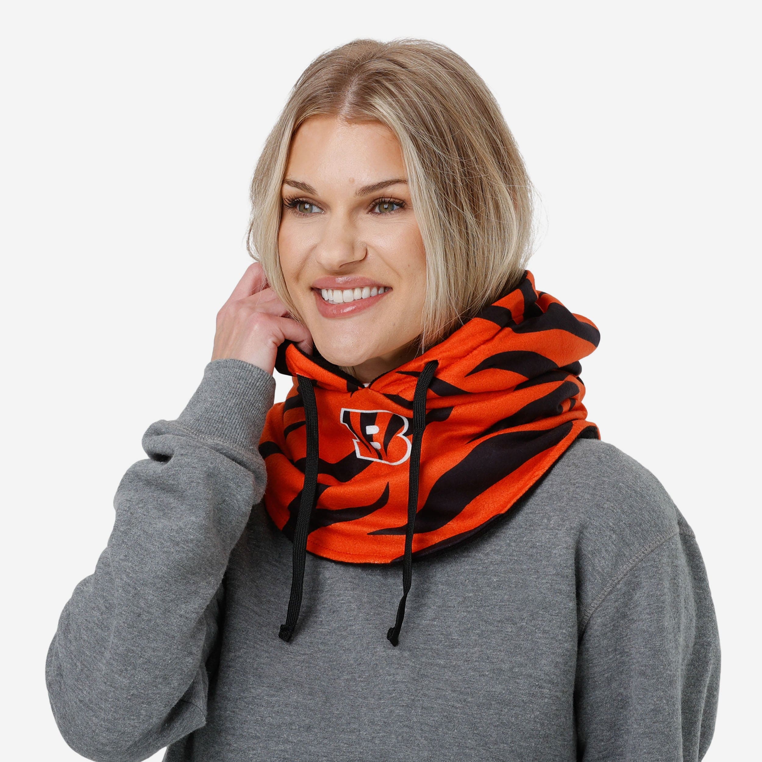 Cincinnati Bengals Alternate Team Color Drawstring Hooded Gaiter - Image 4