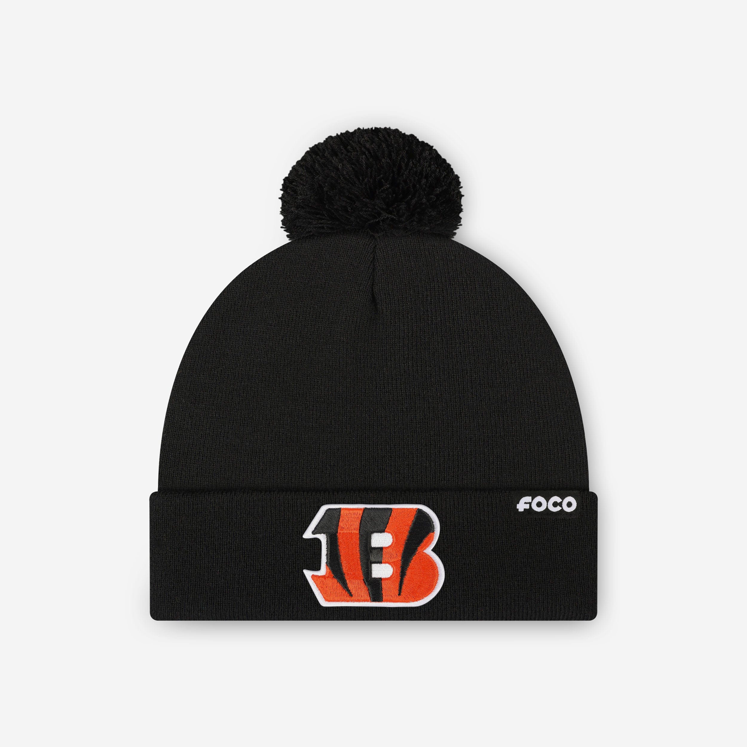 Cincinnati Bengals Basic Primary Logo Pom Beanie