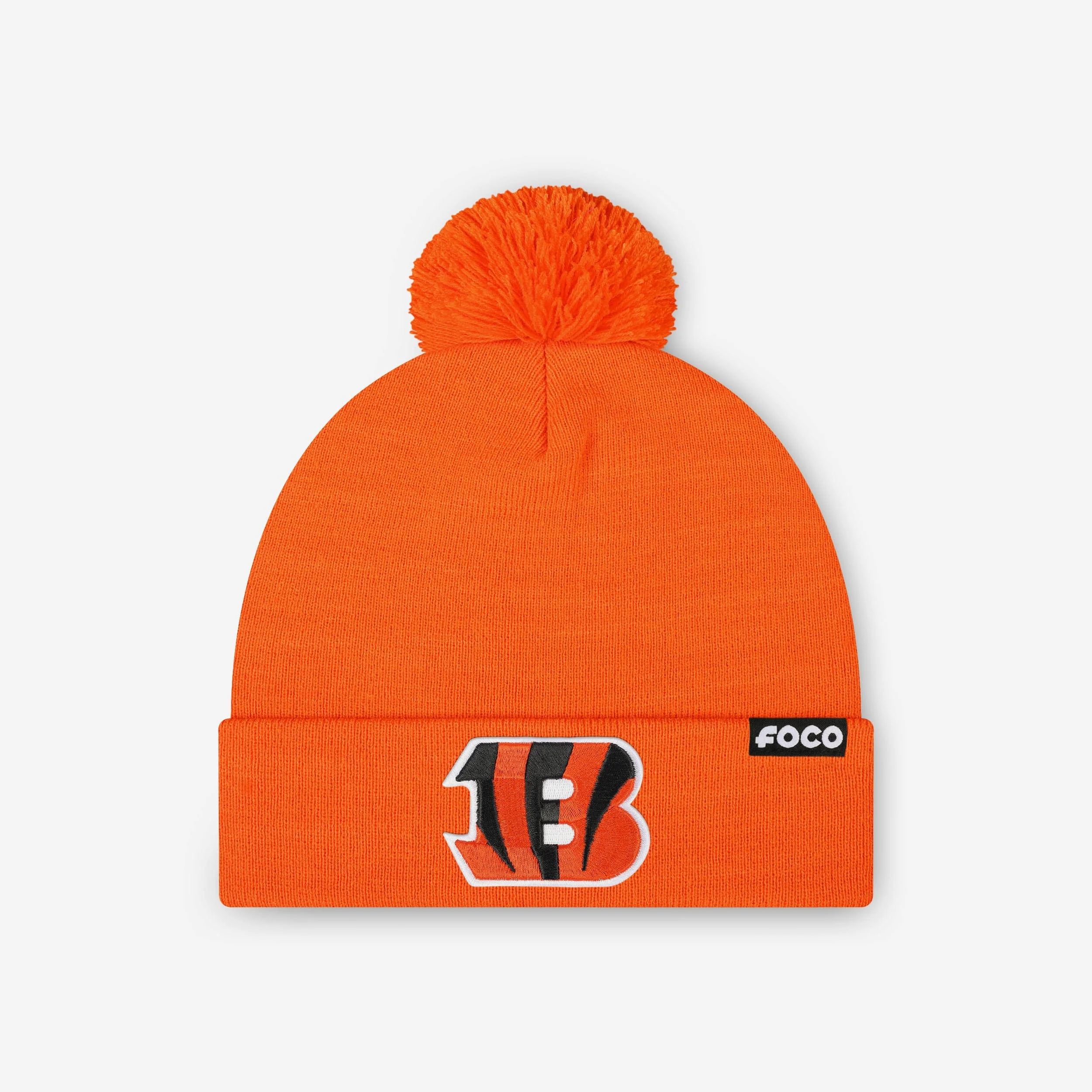 Cincinnati Bengals Basic Primary Logo Pom Beanie - Image 3