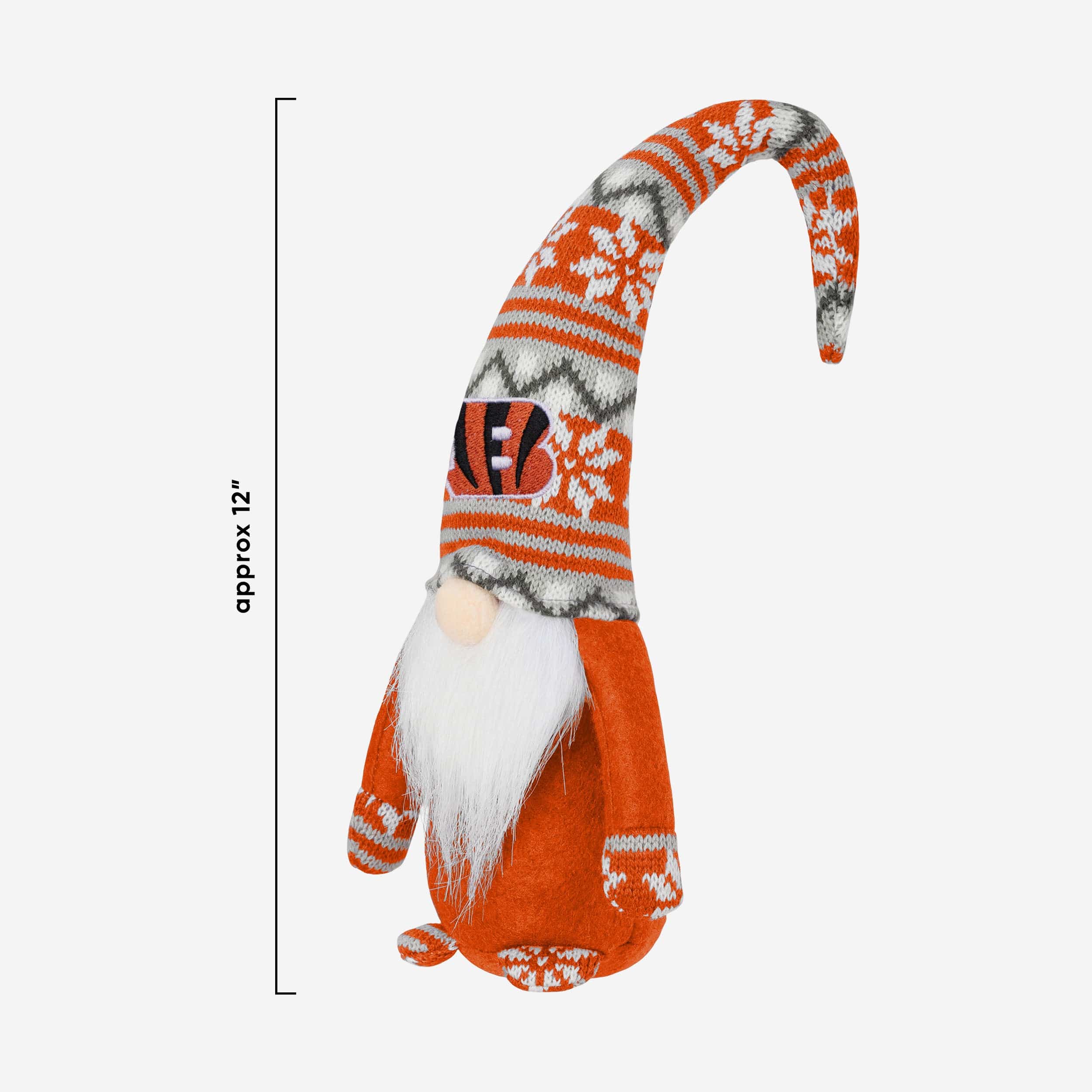 Cincinnati Bengals Bent Hat Plush Gnome - Image 3