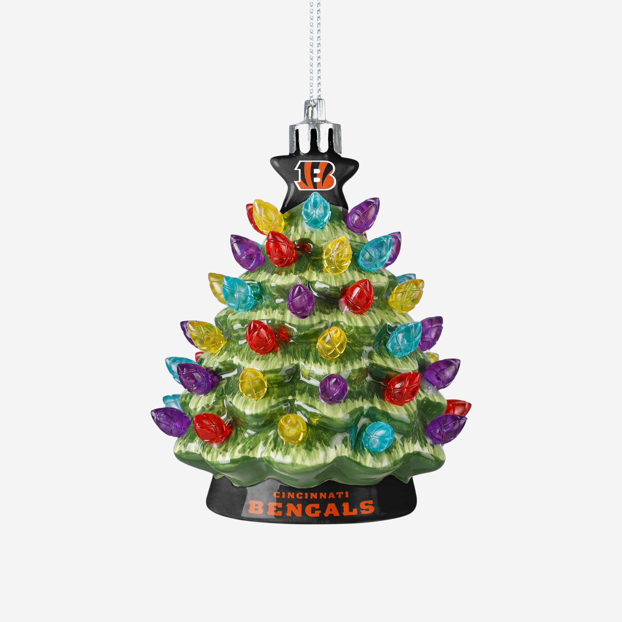 Cincinnati Bengals Ceramic Tree Ornament