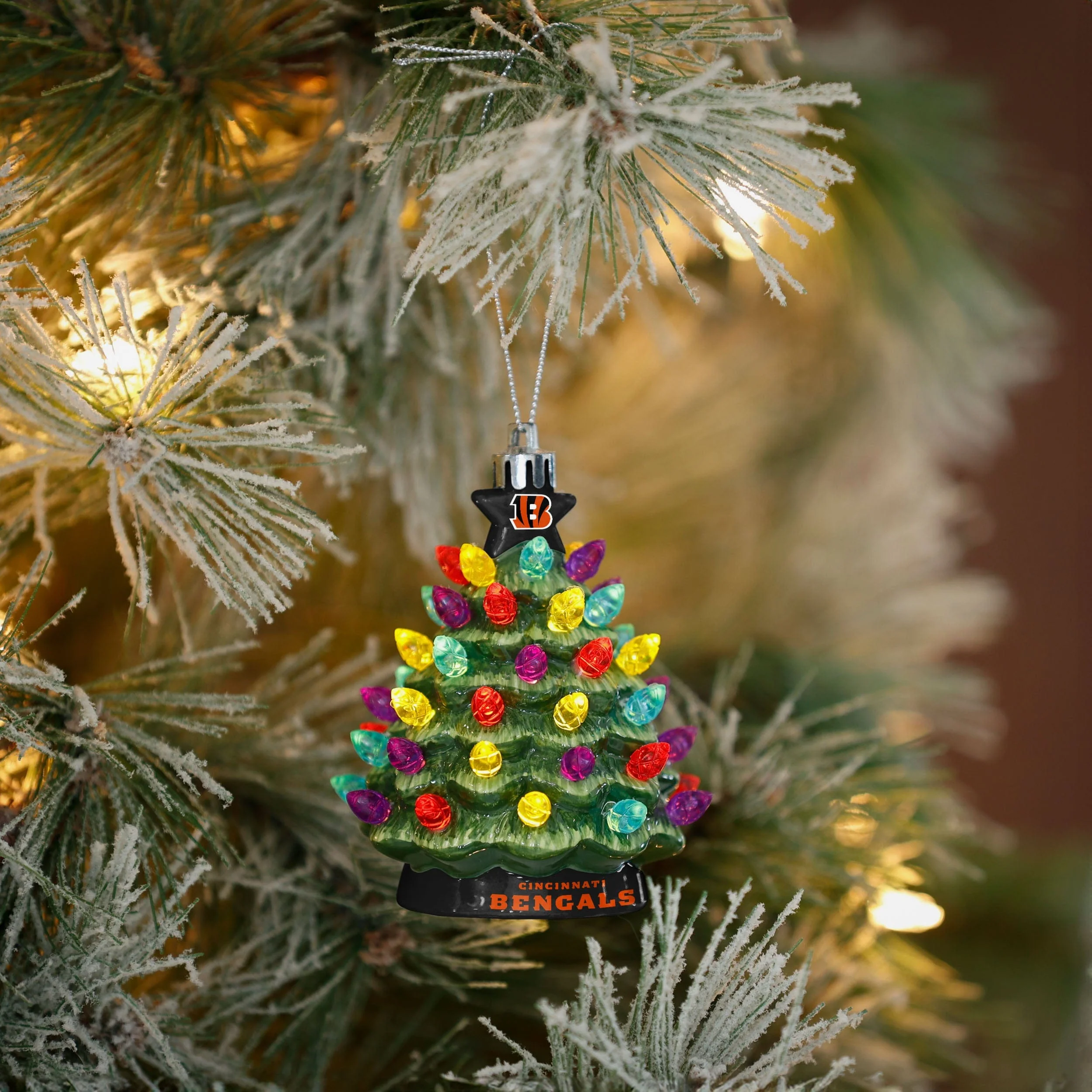Cincinnati Bengals Ceramic Tree Ornament - Image 2